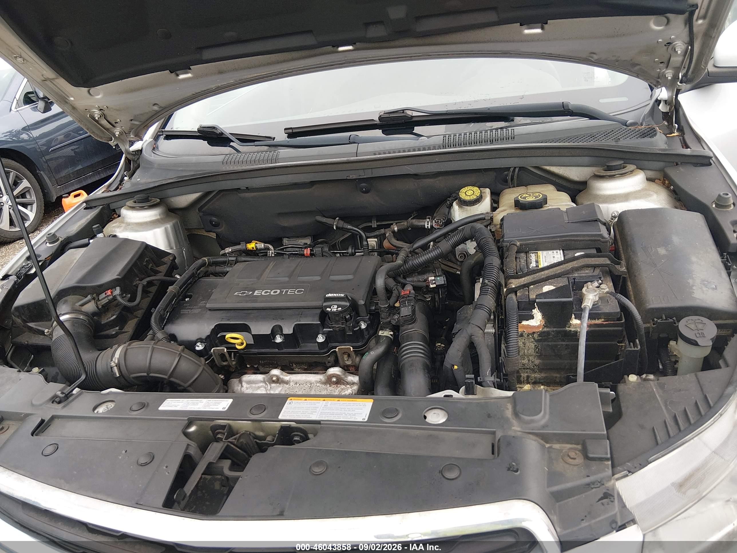 2015 Chevrolet Cruze 1lt Auto Серебряный vin: 1G1PC5SB8F7142350