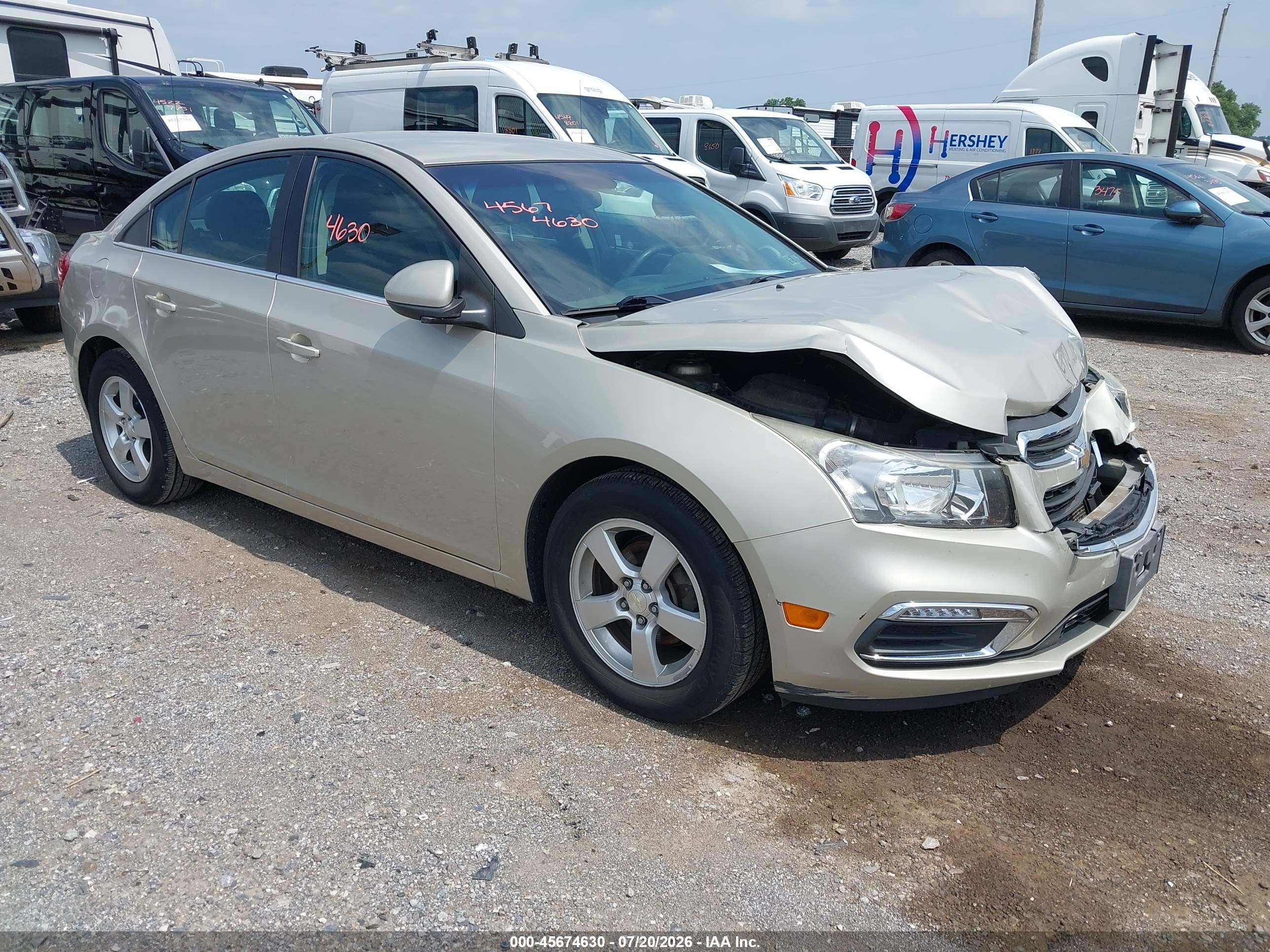 2015 Chevrolet Cruze 1lt Auto Gold vin: 1G1PC5SB8F7158872