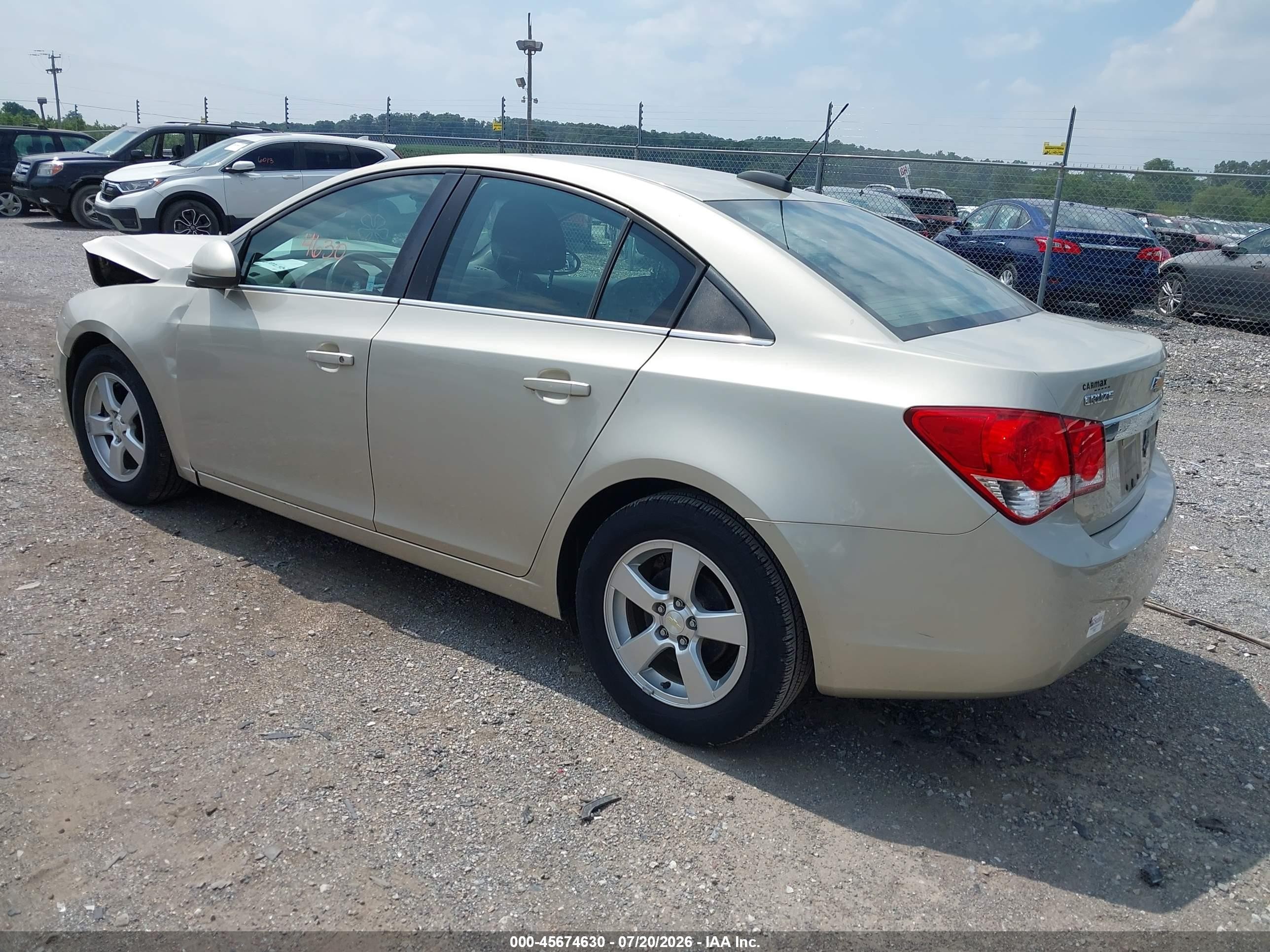 2015 Chevrolet Cruze 1lt Auto Gold vin: 1G1PC5SB8F7158872