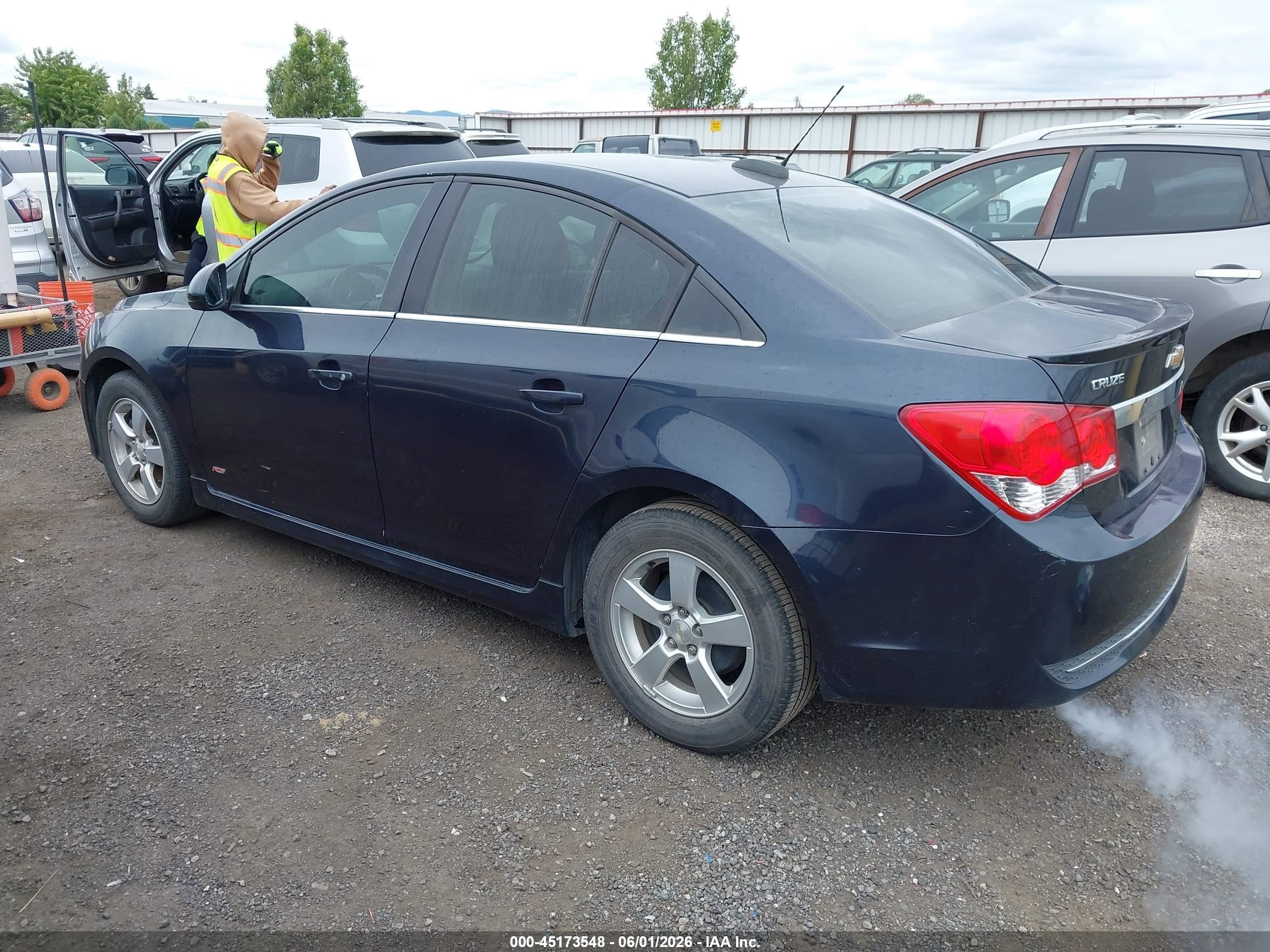 2015 Chevrolet Cruze 1lt Auto Dark Blue vin: 1G1PC5SB8F7166213