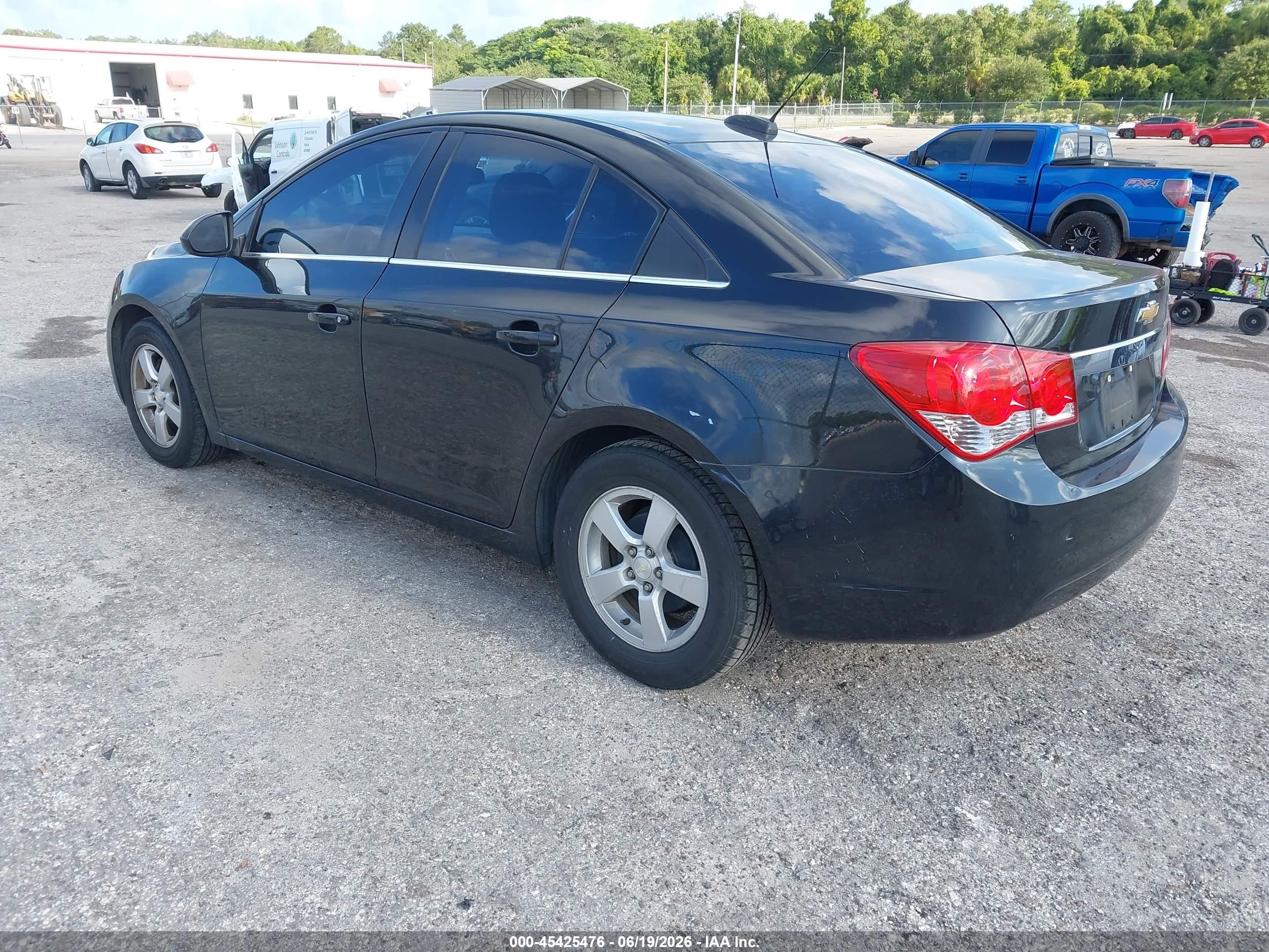 2015 Chevrolet Cruze 1lt Auto Black vin: 1G1PC5SB8F7171475
