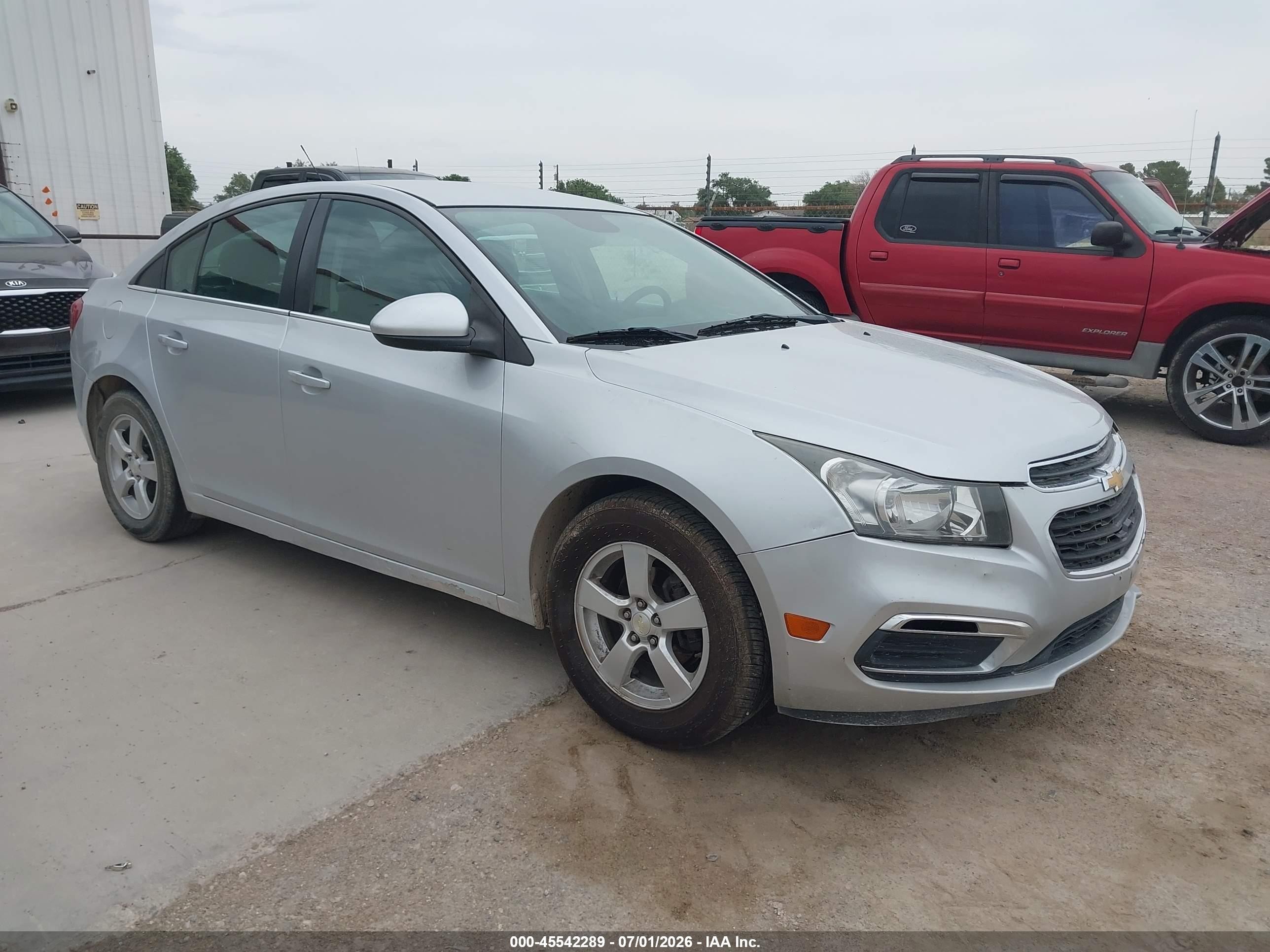 2015 Chevrolet Cruze 1lt Auto Gray vin: 1G1PC5SB8F7176711