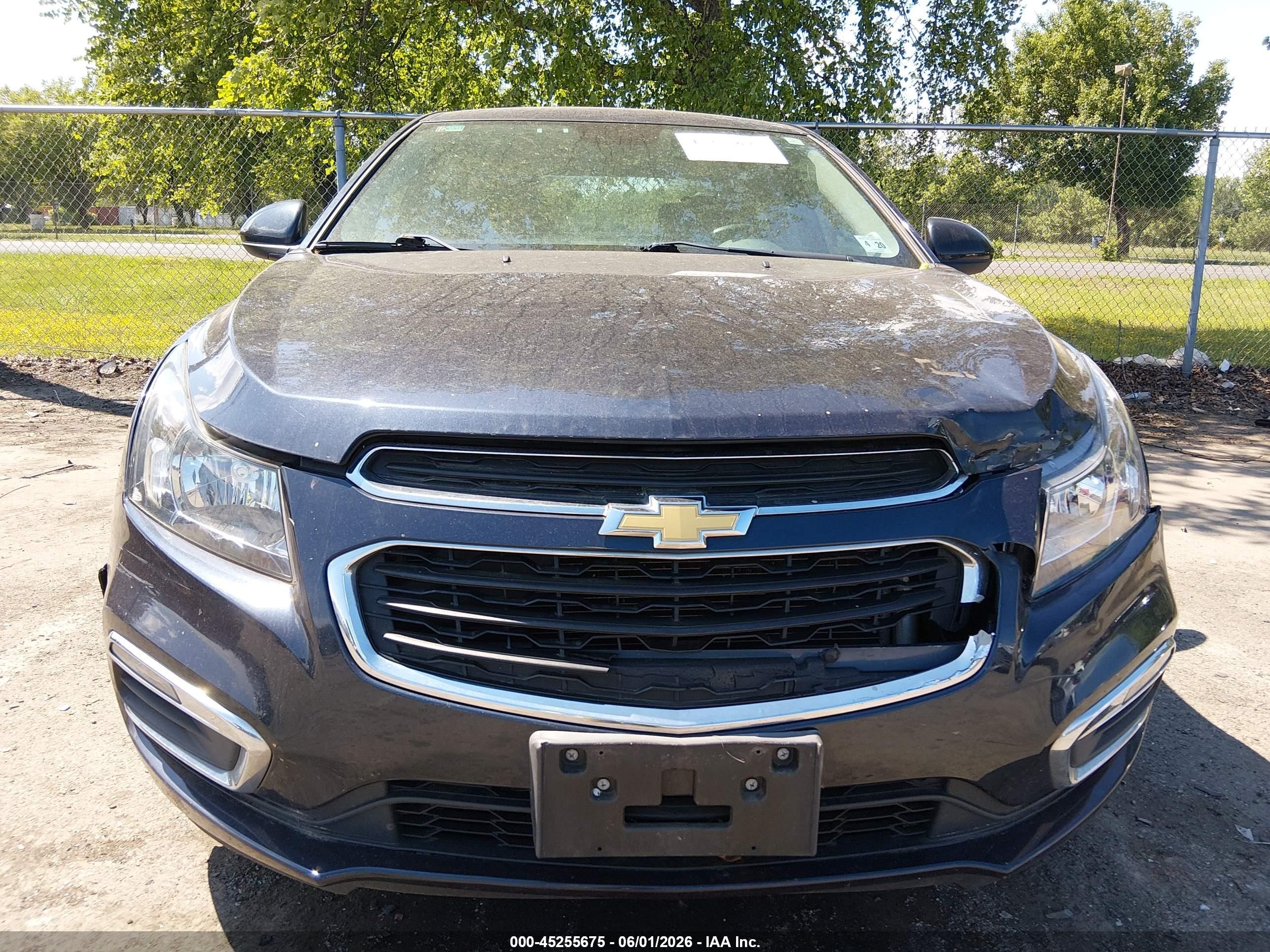 2015 Chevrolet Cruze 1lt Auto Dark Blue vin: 1G1PC5SB8F7178927