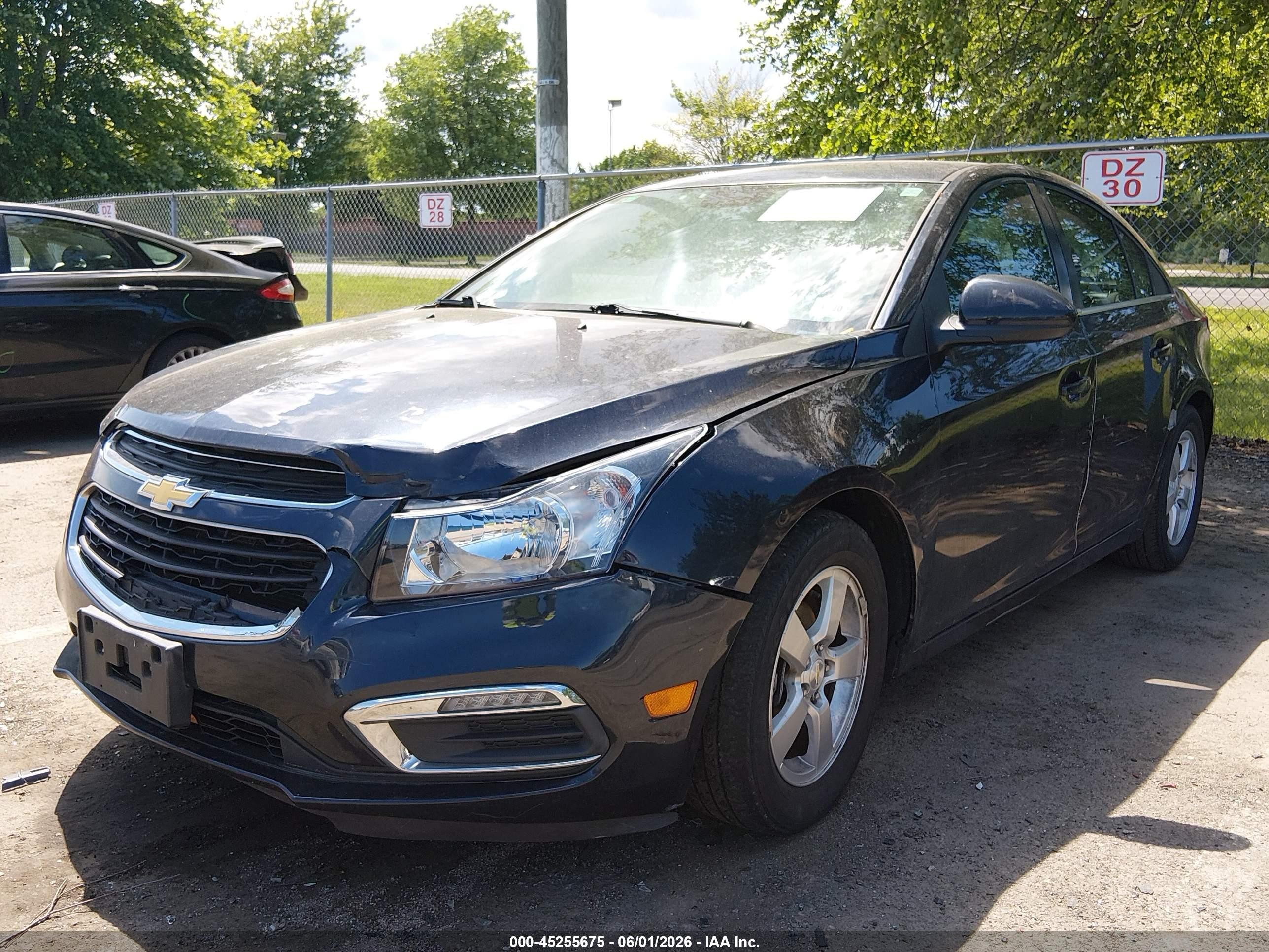 2015 Chevrolet Cruze 1lt Auto Dark Blue vin: 1G1PC5SB8F7178927