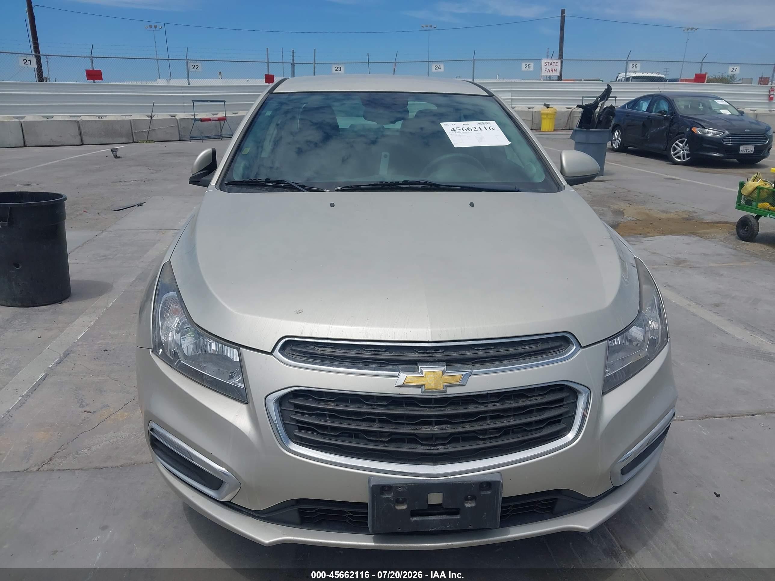 2015 Chevrolet Cruze 1lt Auto Silver vin: 1G1PC5SB8F7196506