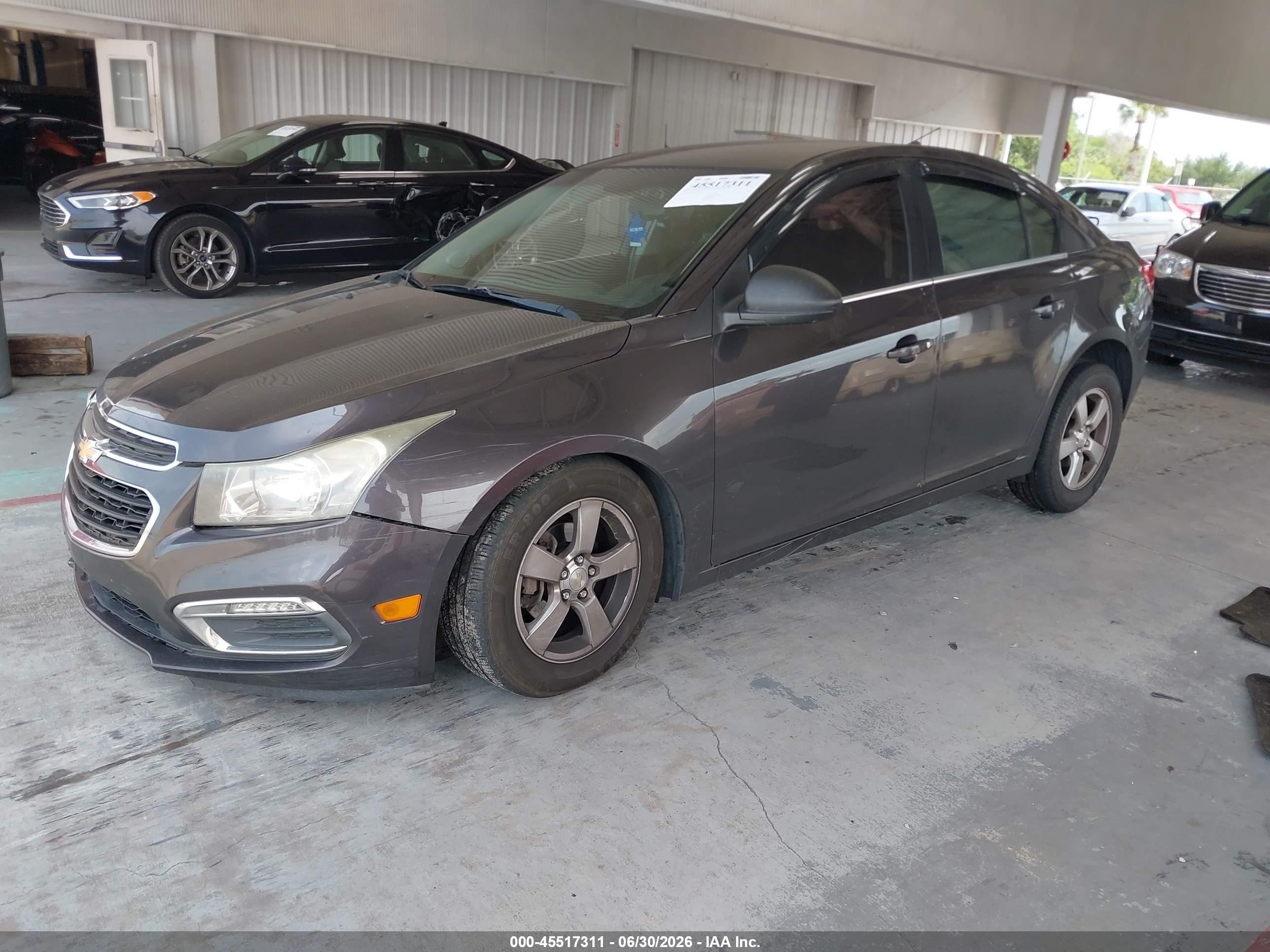 2015 Chevrolet Cruze 1lt Auto Gray vin: 1G1PC5SB8F7209979