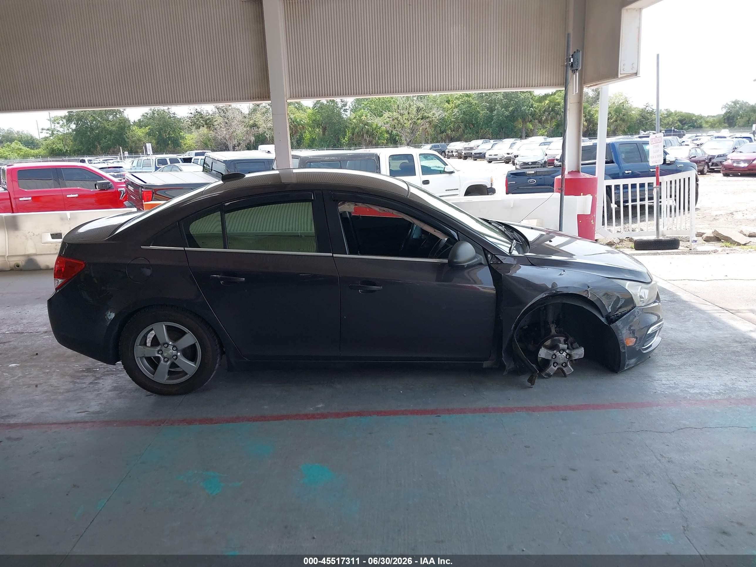 2015 Chevrolet Cruze 1lt Auto Gray vin: 1G1PC5SB8F7209979