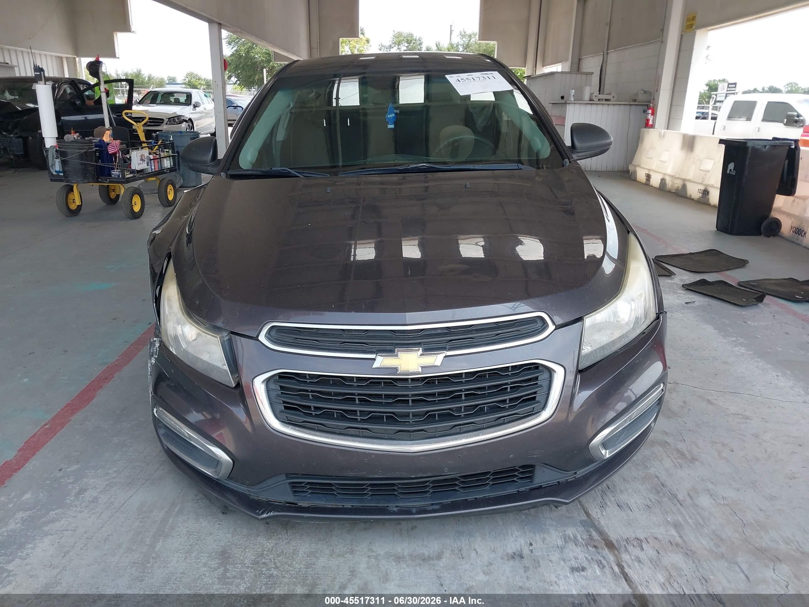 2015 Chevrolet Cruze 1lt Auto Gray vin: 1G1PC5SB8F7209979