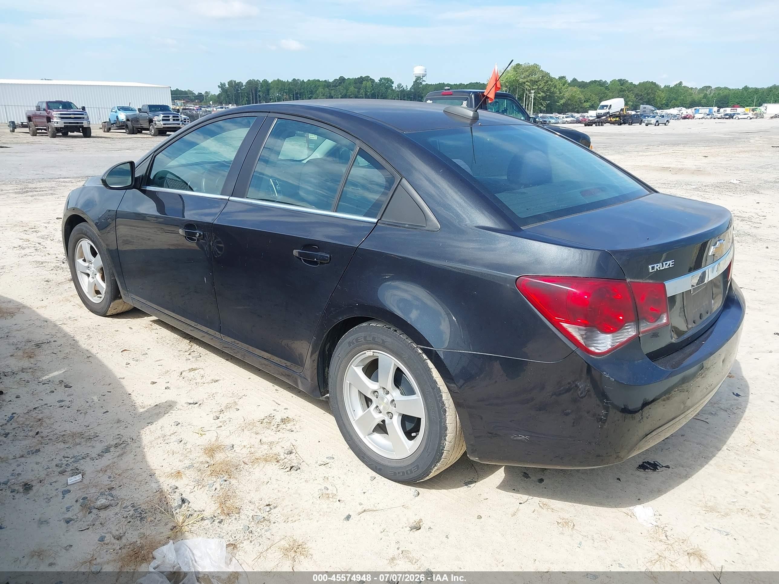 2015 Chevrolet Cruze 1lt Auto Black vin: 1G1PC5SB8F7210307