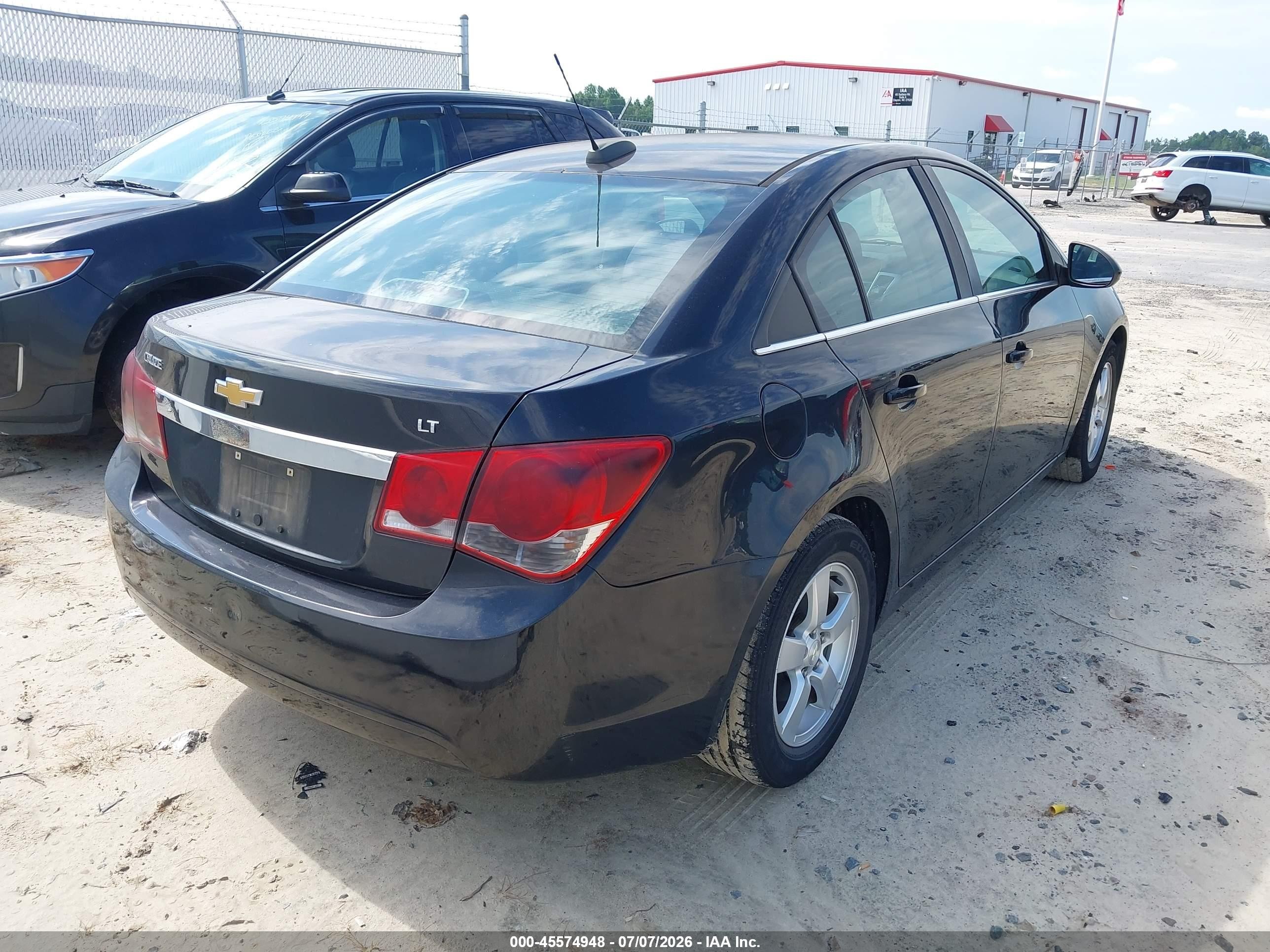 2015 Chevrolet Cruze 1lt Auto Black vin: 1G1PC5SB8F7210307