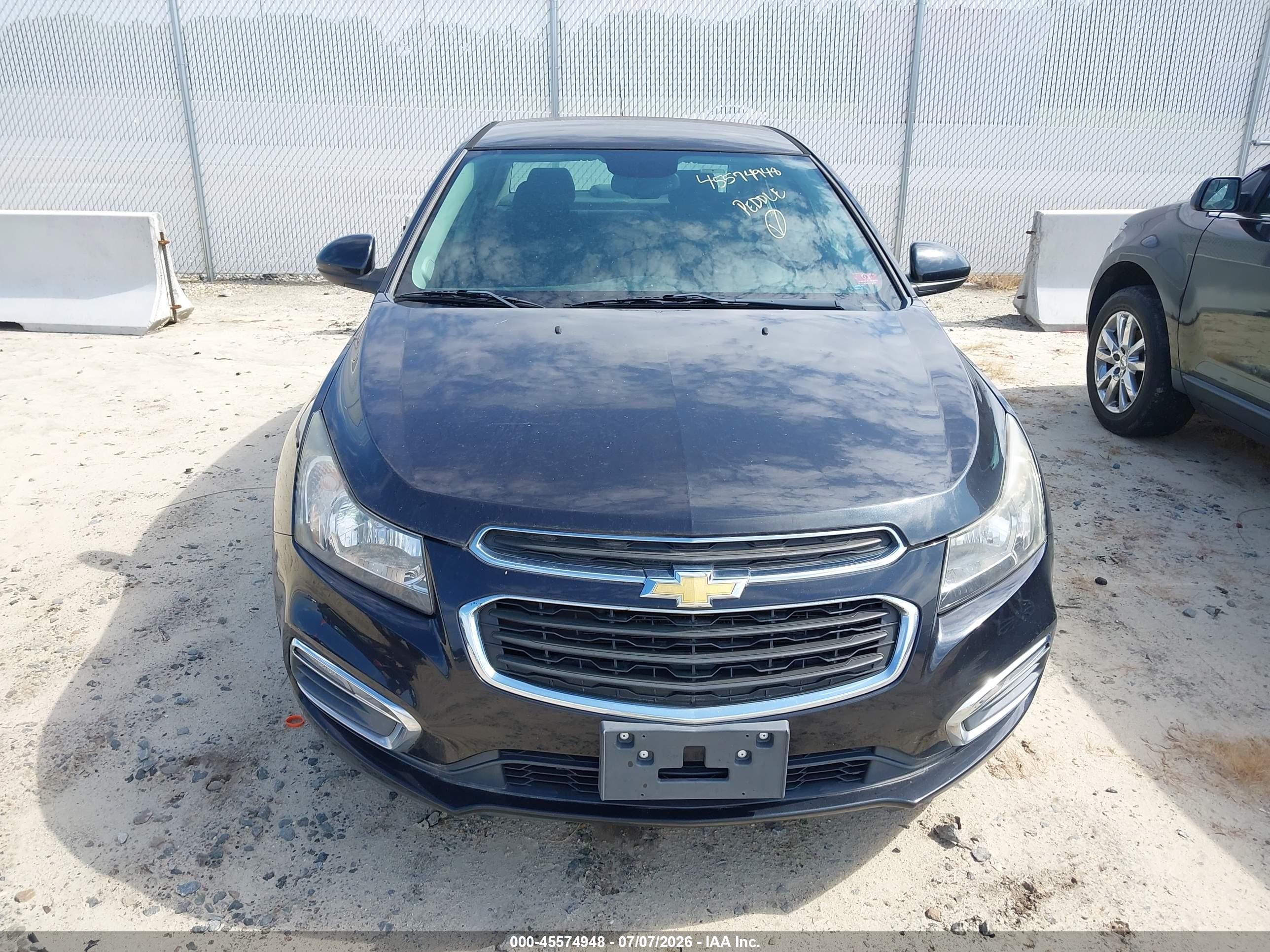 2015 Chevrolet Cruze 1lt Auto Black vin: 1G1PC5SB8F7210307