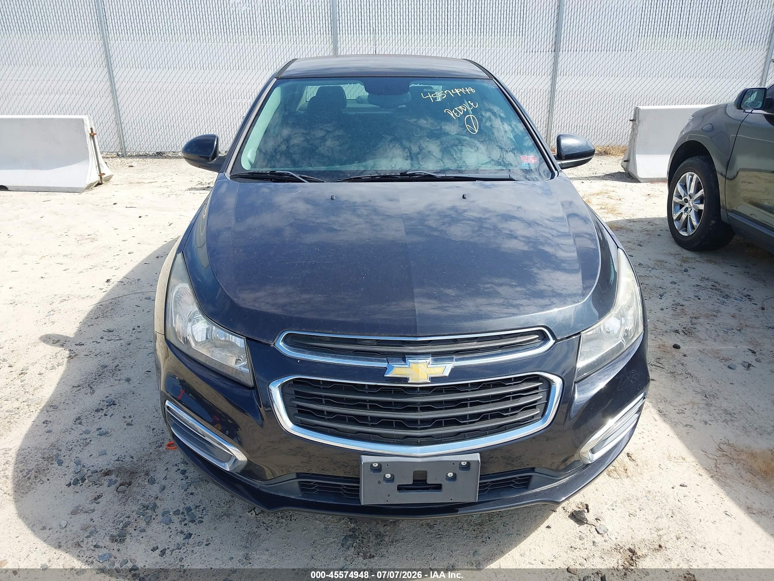 2015 Chevrolet Cruze 1lt Auto Black vin: 1G1PC5SB8F7210307