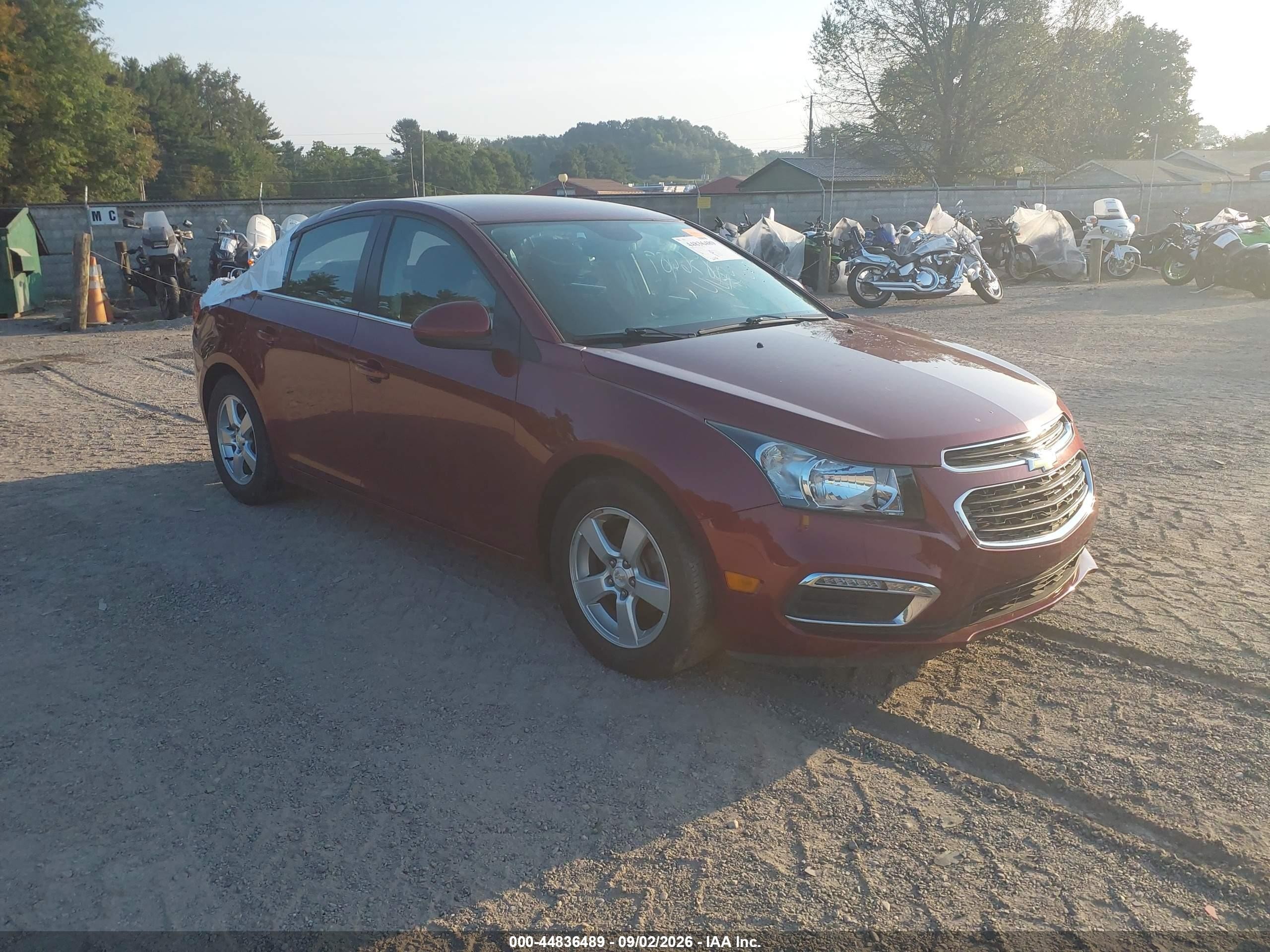 2015 Chevrolet Cruze 1lt Auto Red vin: 1G1PC5SB8F7213840