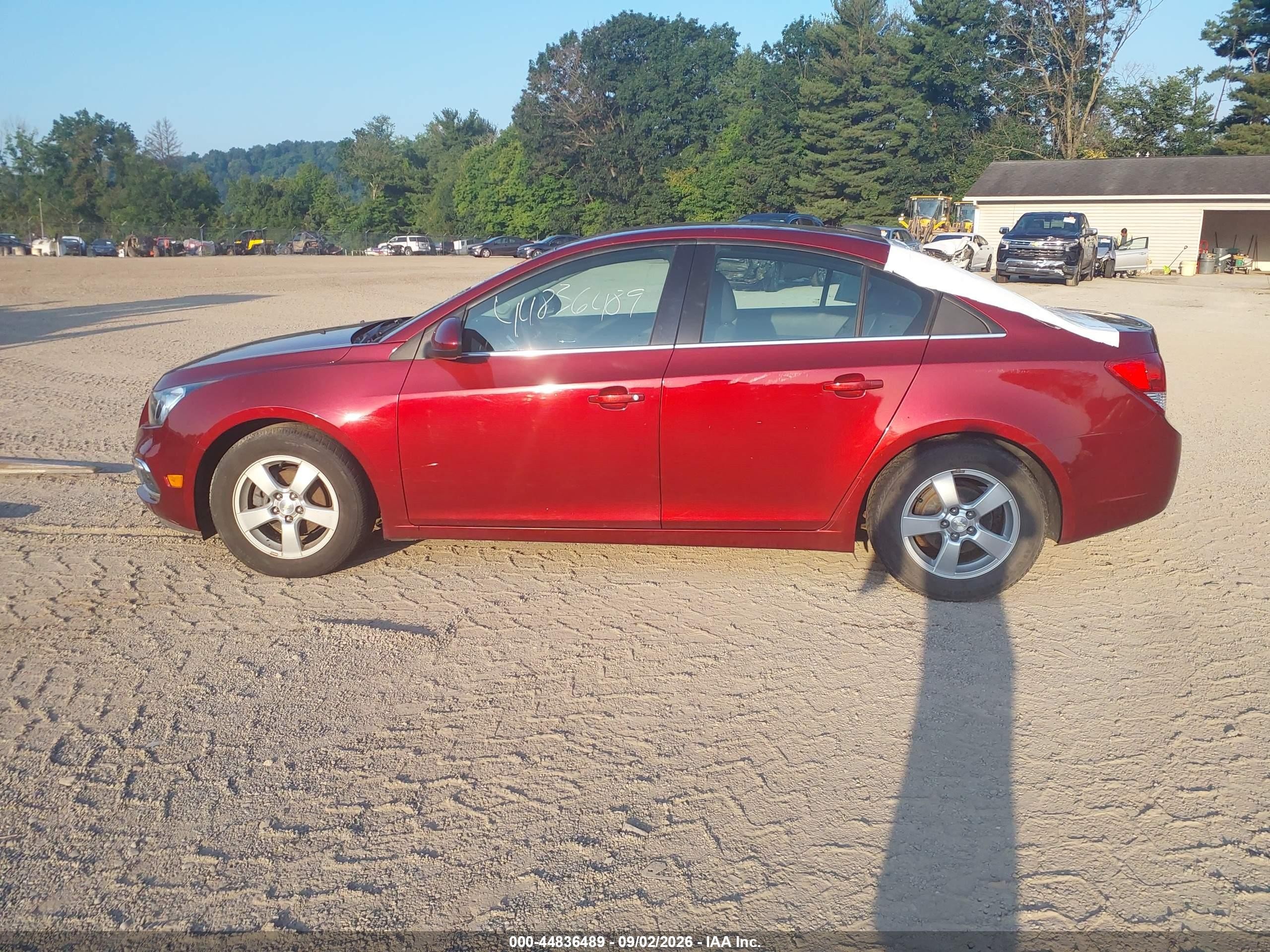2015 Chevrolet Cruze 1lt Auto Red vin: 1G1PC5SB8F7213840