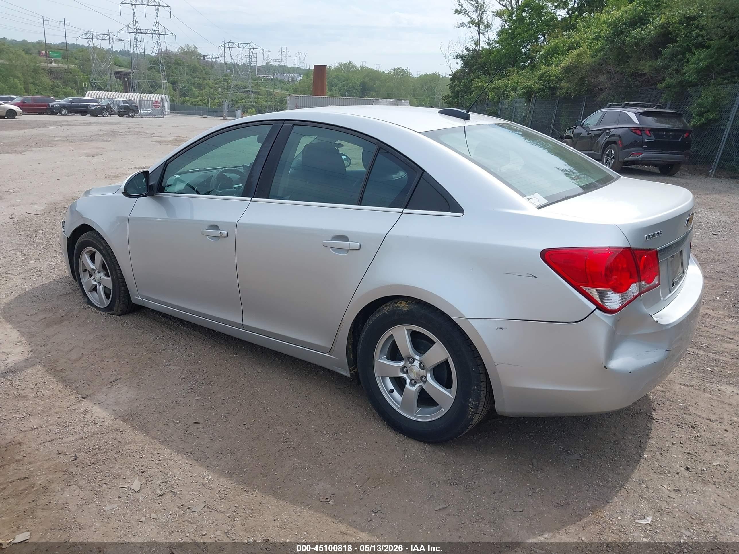 2015 Chevrolet Cruze 1lt Auto Silver vin: 1G1PC5SB8F7217841