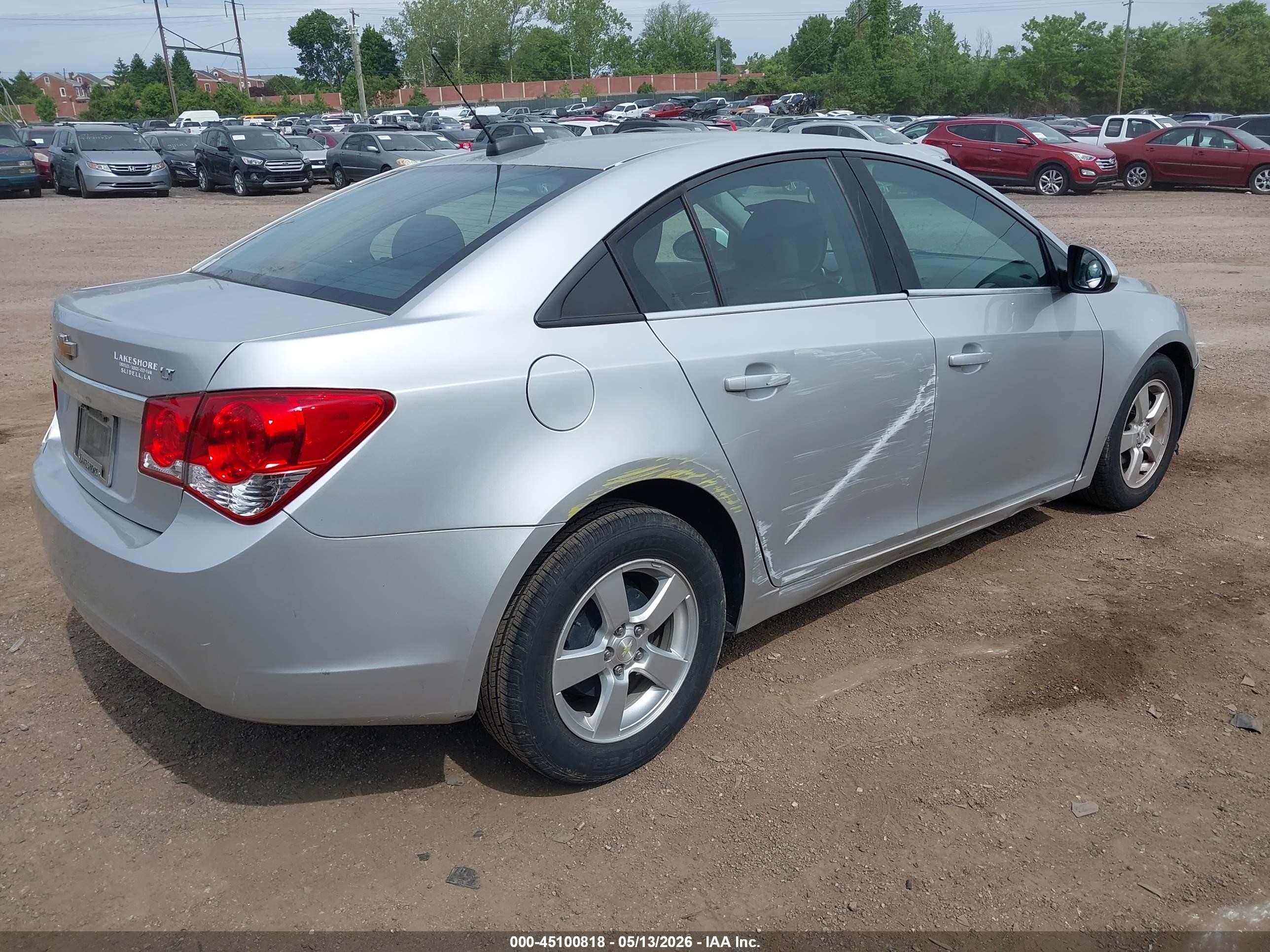 2015 Chevrolet Cruze 1lt Auto Silver vin: 1G1PC5SB8F7217841