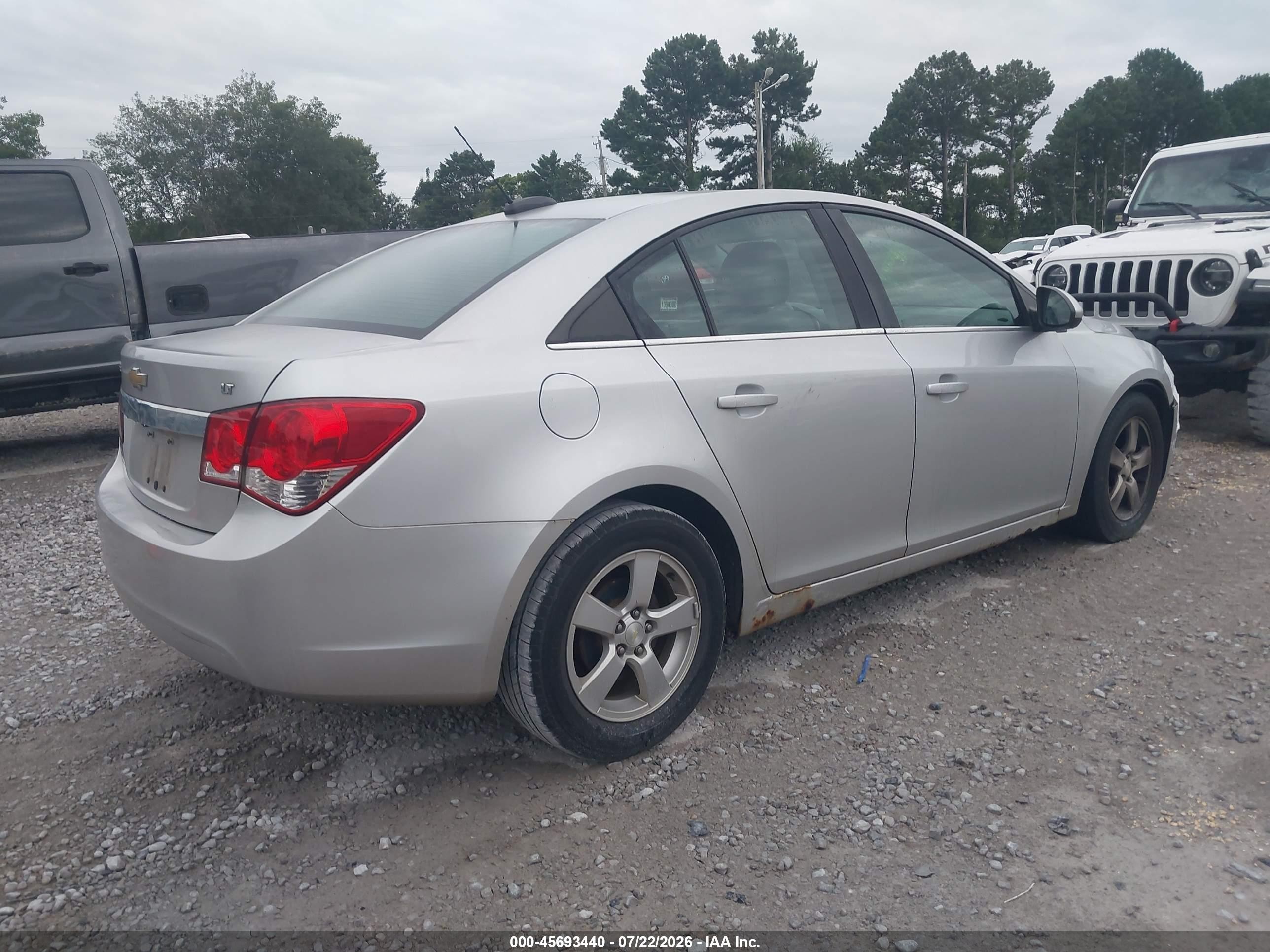 2015 Chevrolet Cruze 1lt Auto Silver vin: 1G1PC5SB8F7230640