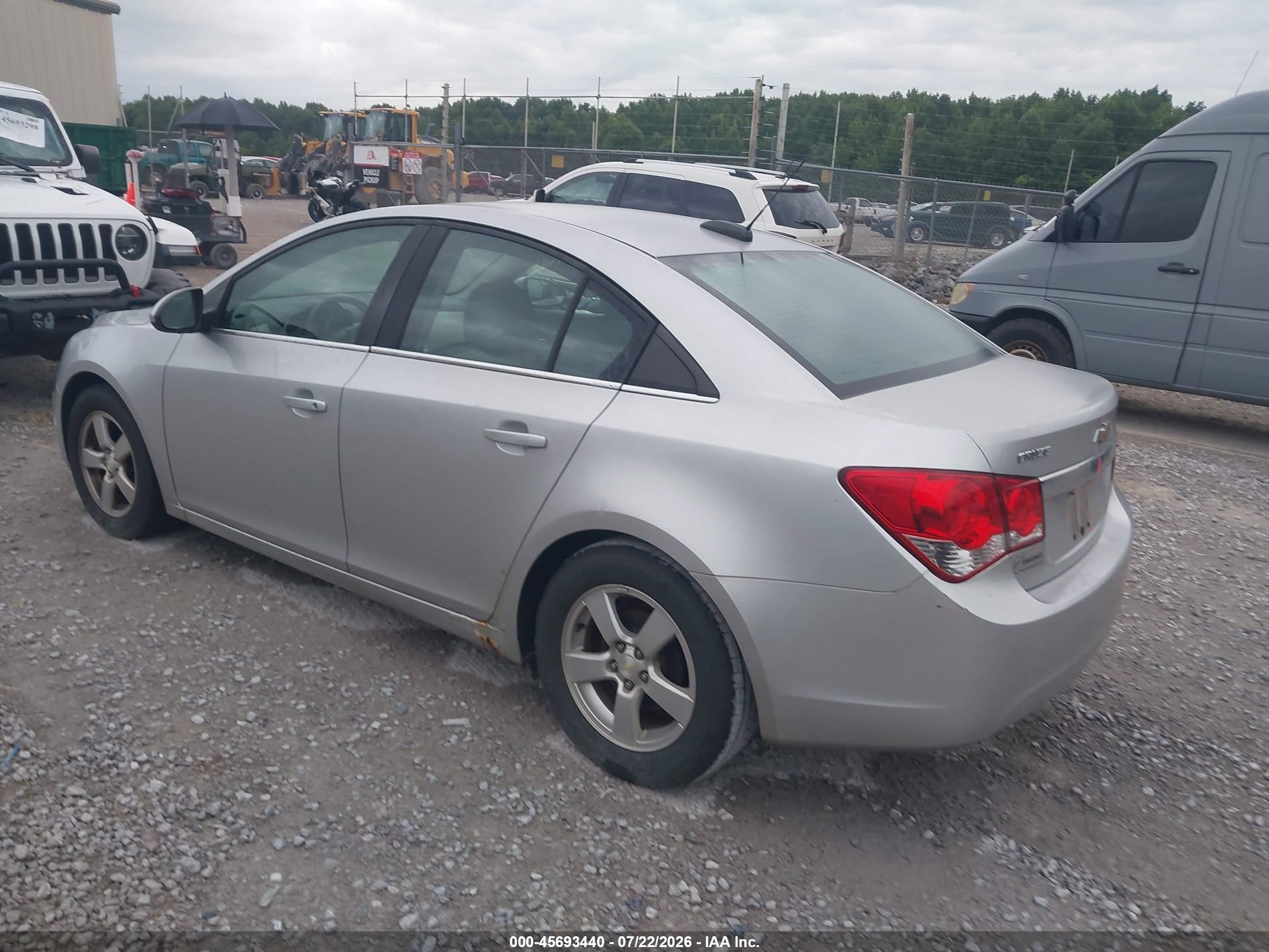 2015 Chevrolet Cruze 1lt Auto Silver vin: 1G1PC5SB8F7230640