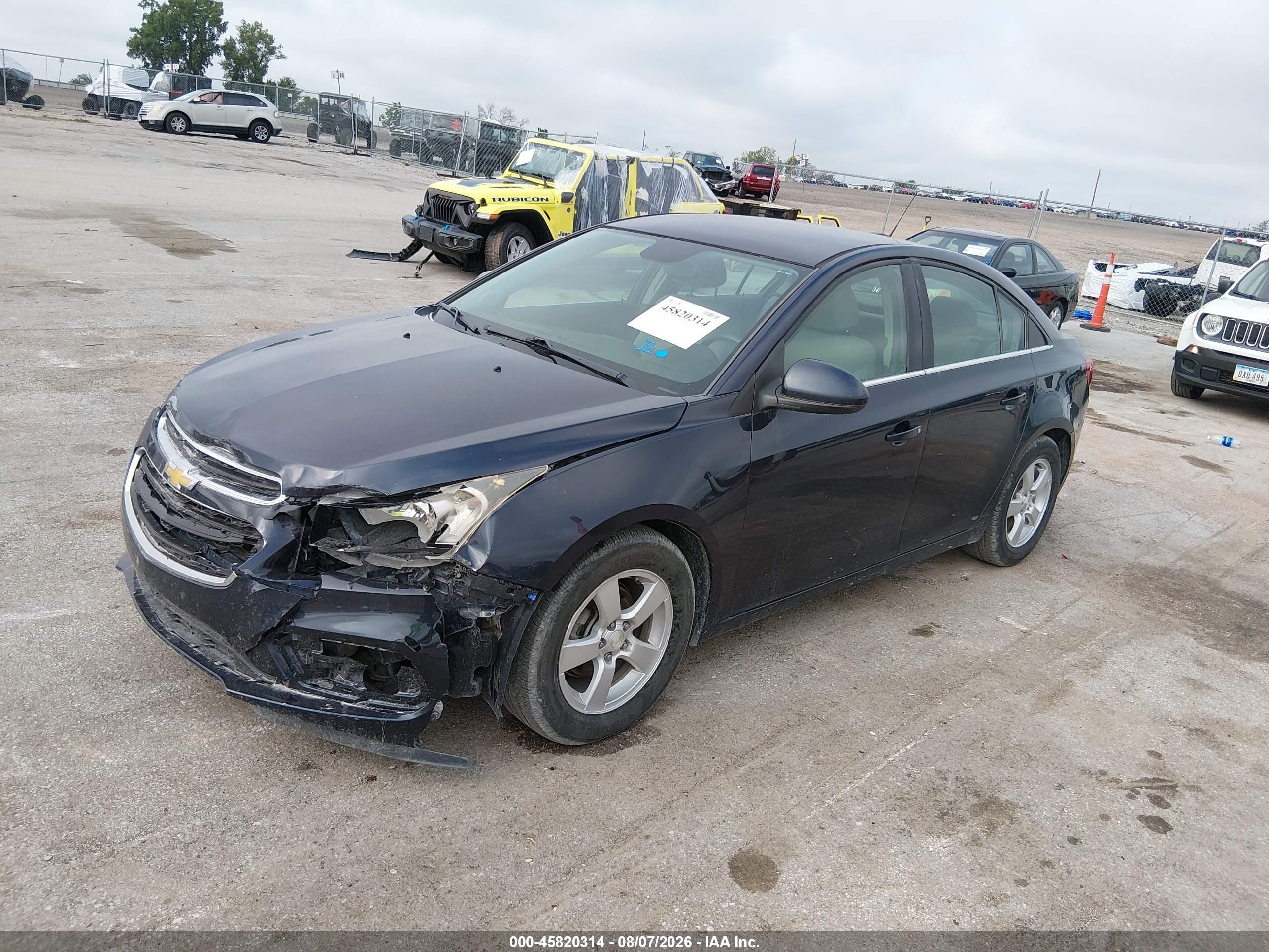 2015 Chevrolet Cruze 1lt Auto Бордовый vin: 1G1PC5SB8F7231111