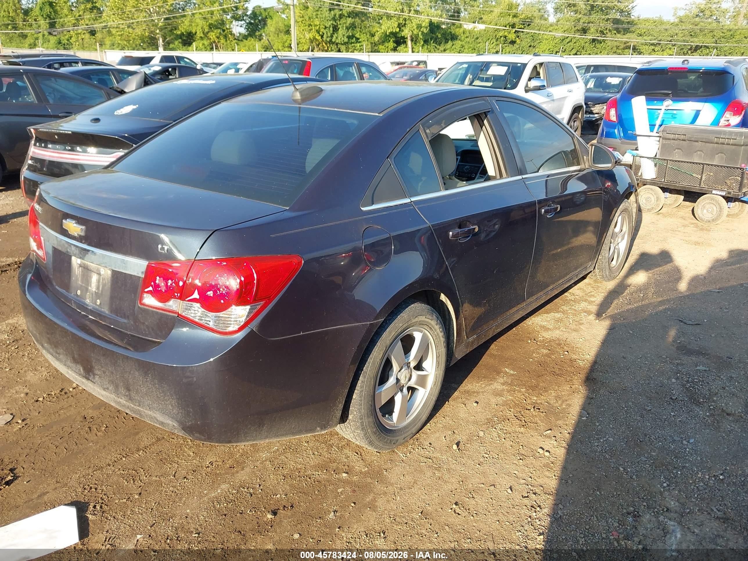 2015 Chevrolet Cruze 1lt Auto Dark Blue vin: 1G1PC5SB8F7249625
