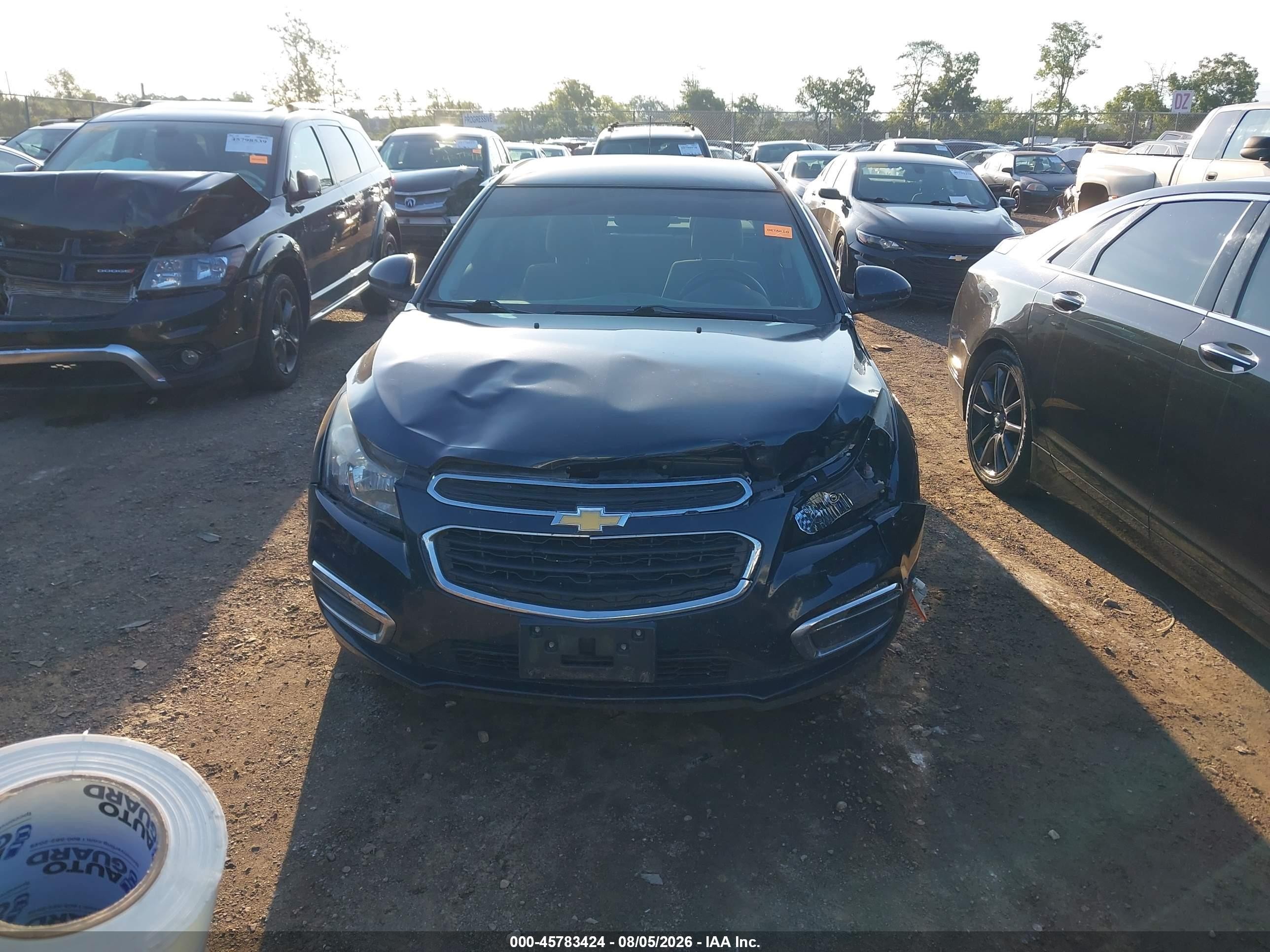 2015 Chevrolet Cruze 1lt Auto Dark Blue vin: 1G1PC5SB8F7249625