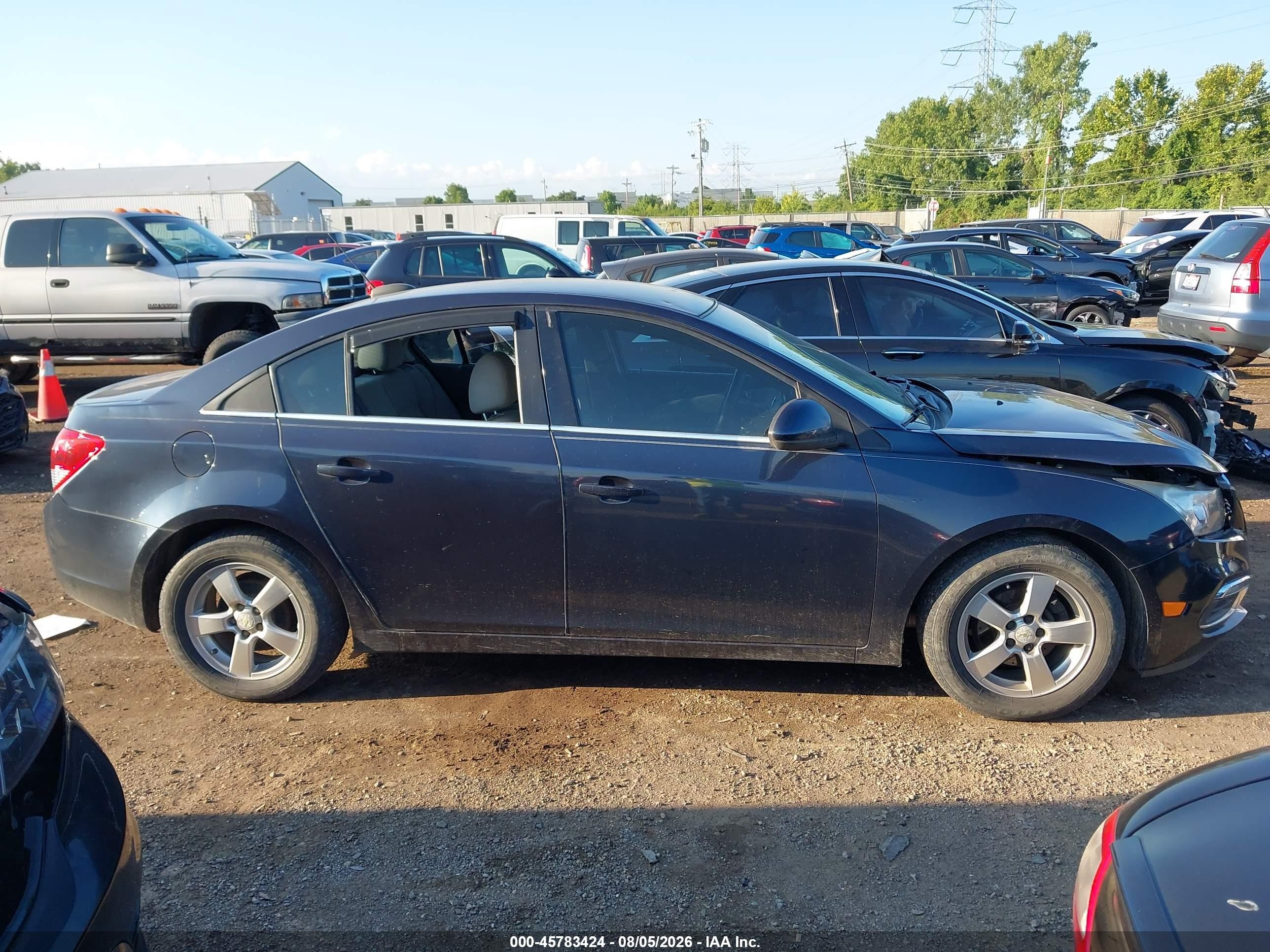 2015 Chevrolet Cruze 1lt Auto Dark Blue vin: 1G1PC5SB8F7249625