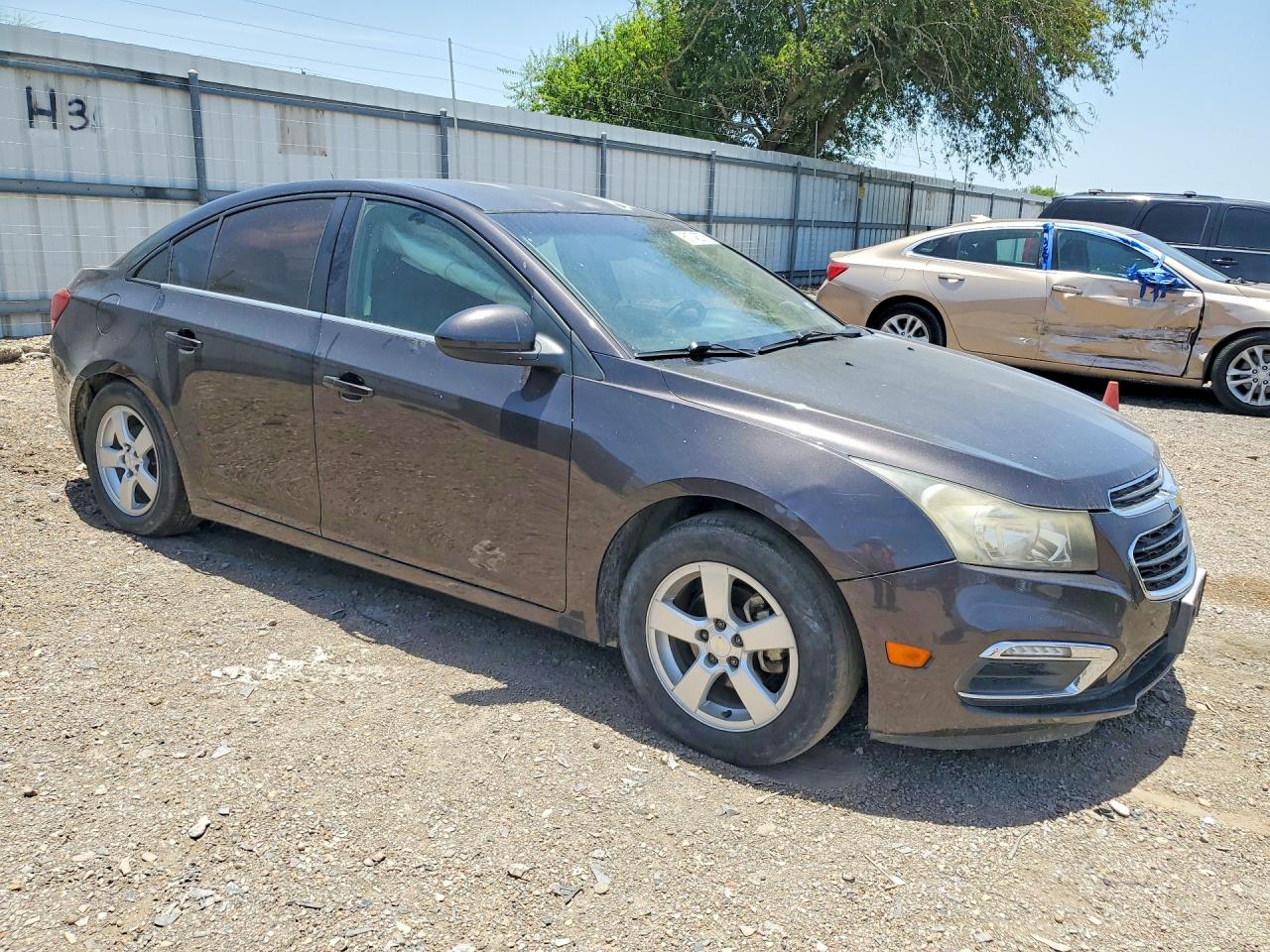2015 Chevrolet Cruze Lt Gray vin: 1G1PC5SB8F7270314