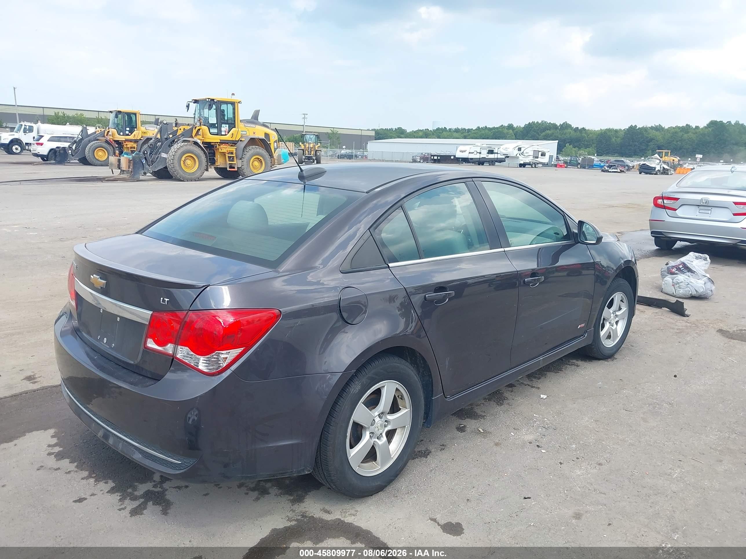 2015 Chevrolet Cruze 1lt Auto Gray vin: 1G1PC5SB8F7271754