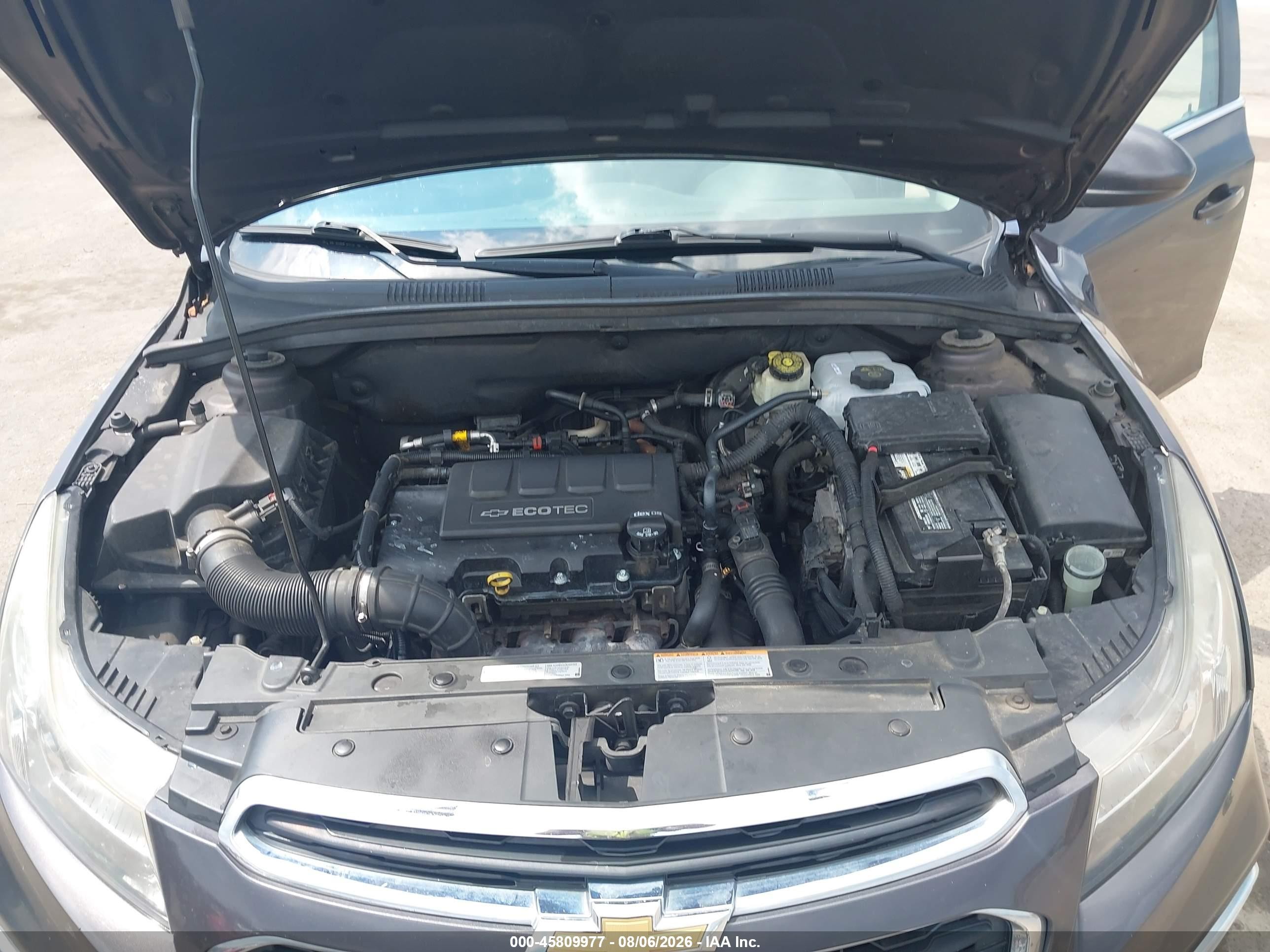 2015 Chevrolet Cruze 1lt Auto Gray vin: 1G1PC5SB8F7271754