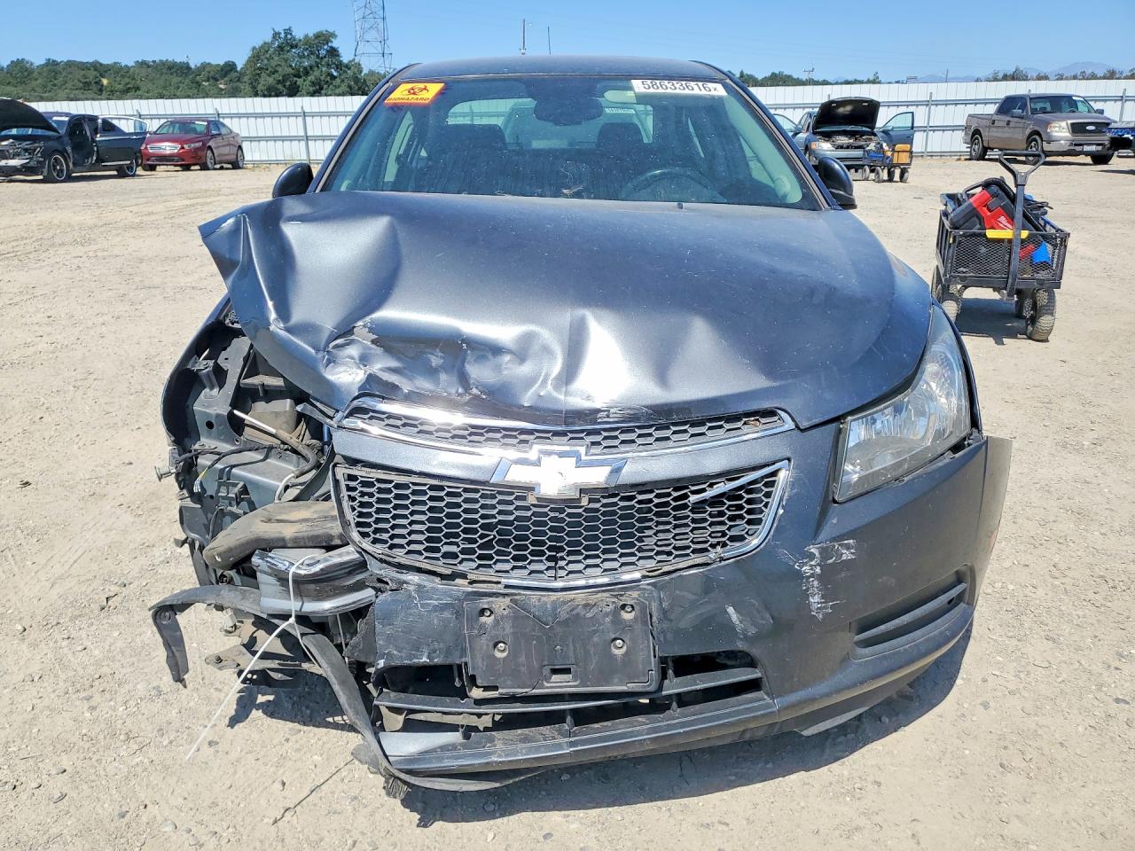 2013 Chevrolet Cruze Lt Gray vin: 1G1PC5SB9D7114280