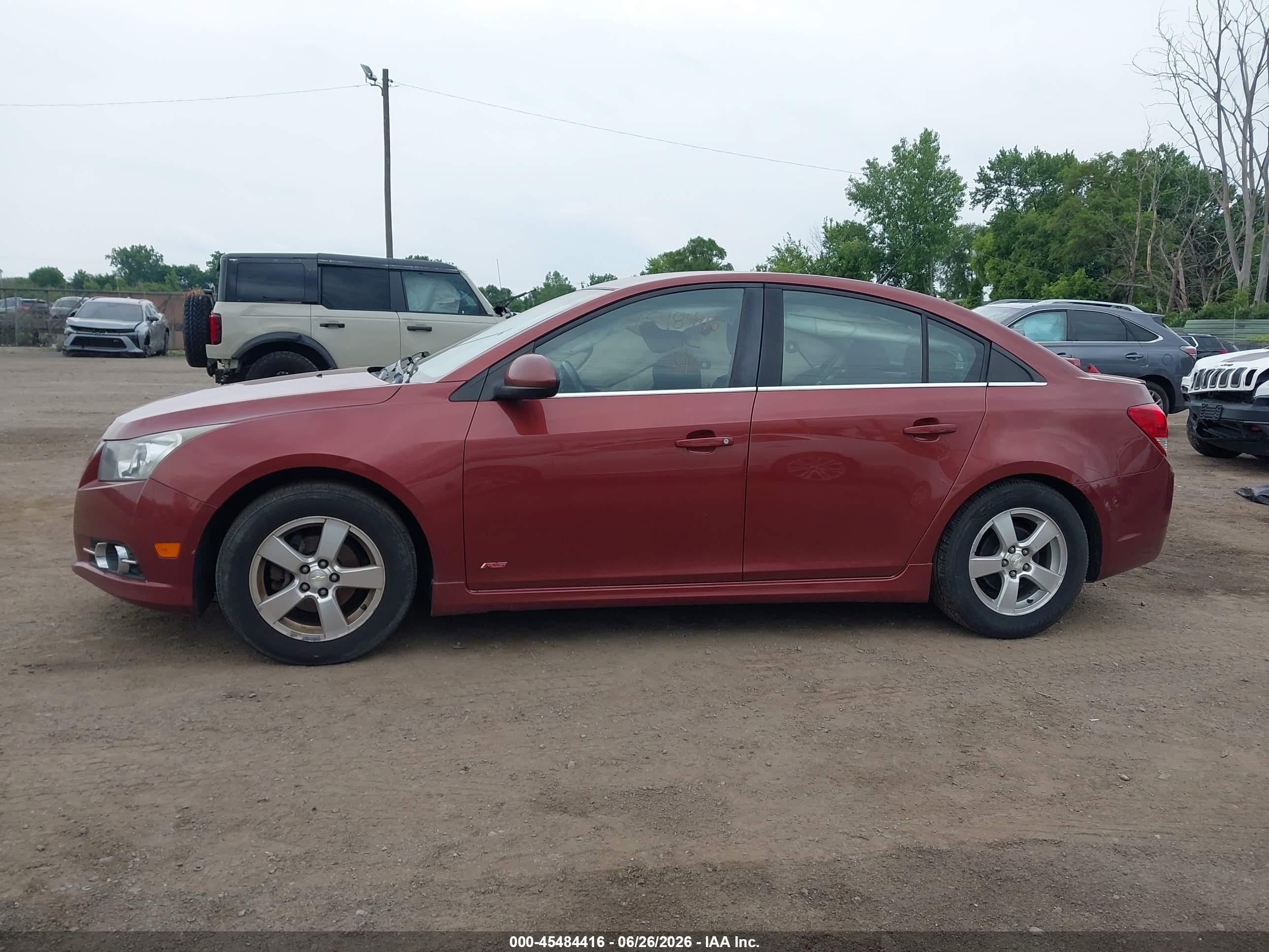 2013 Chevrolet Cruze 1lt Auto Orange vin: 1G1PC5SB9D7133217