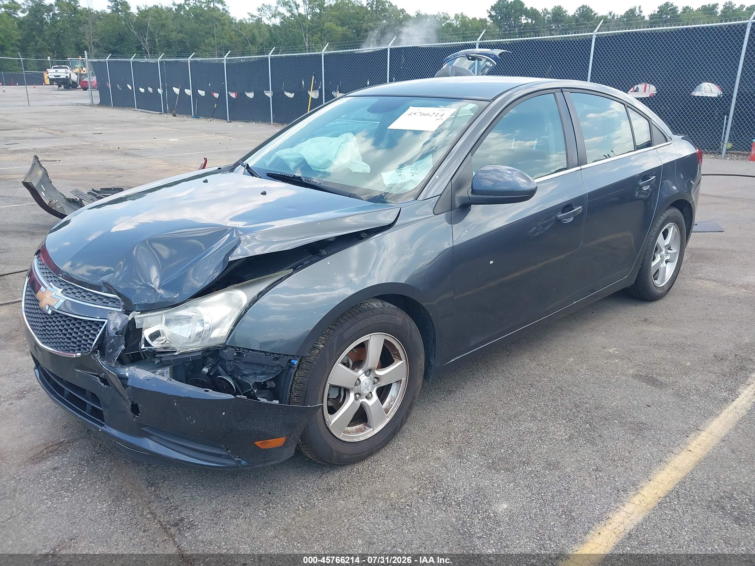 2013 Chevrolet Cruze 1lt Auto Gray vin: 1G1PC5SB9D7180280