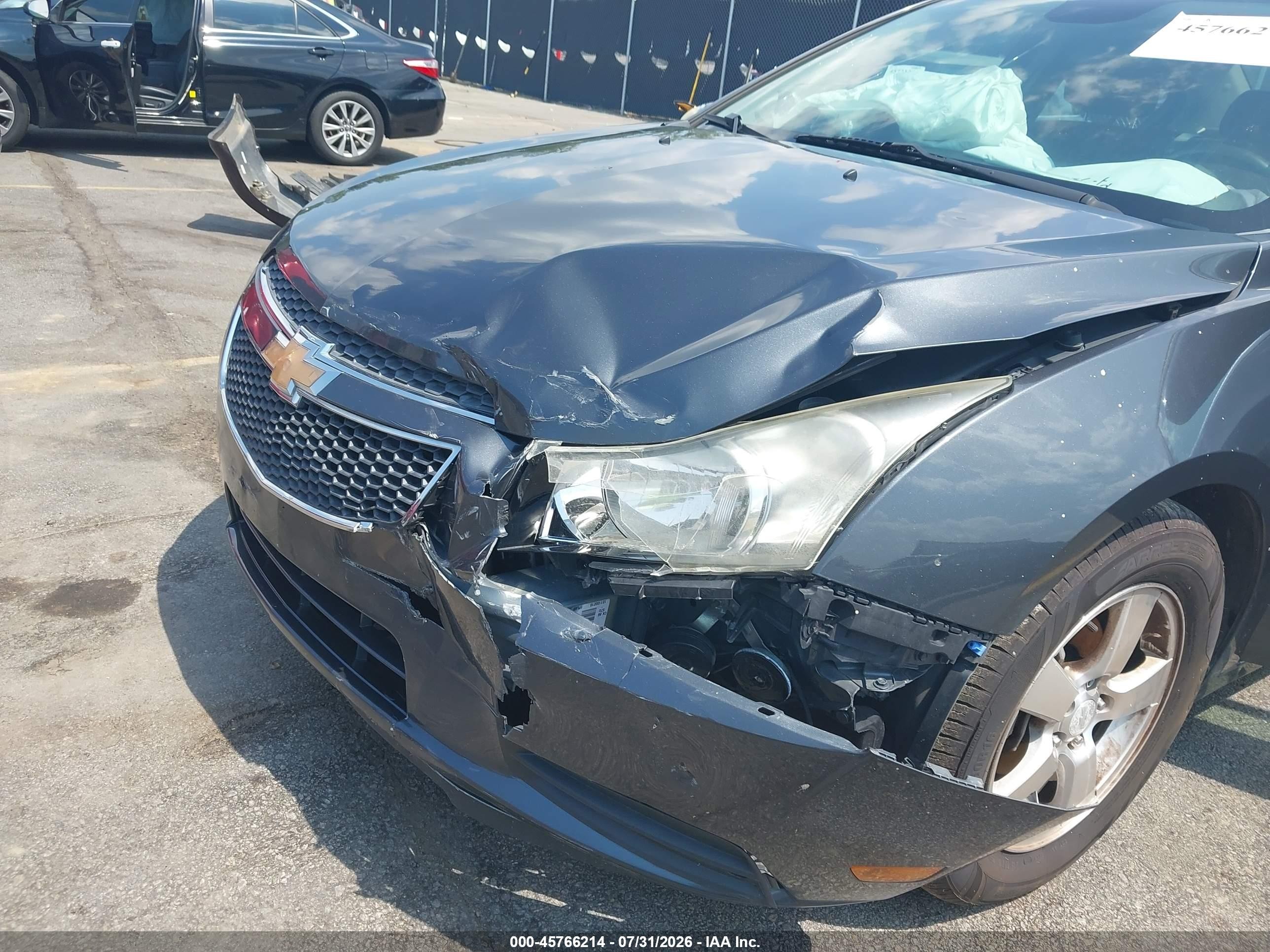 2013 Chevrolet Cruze 1lt Auto Gray vin: 1G1PC5SB9D7180280