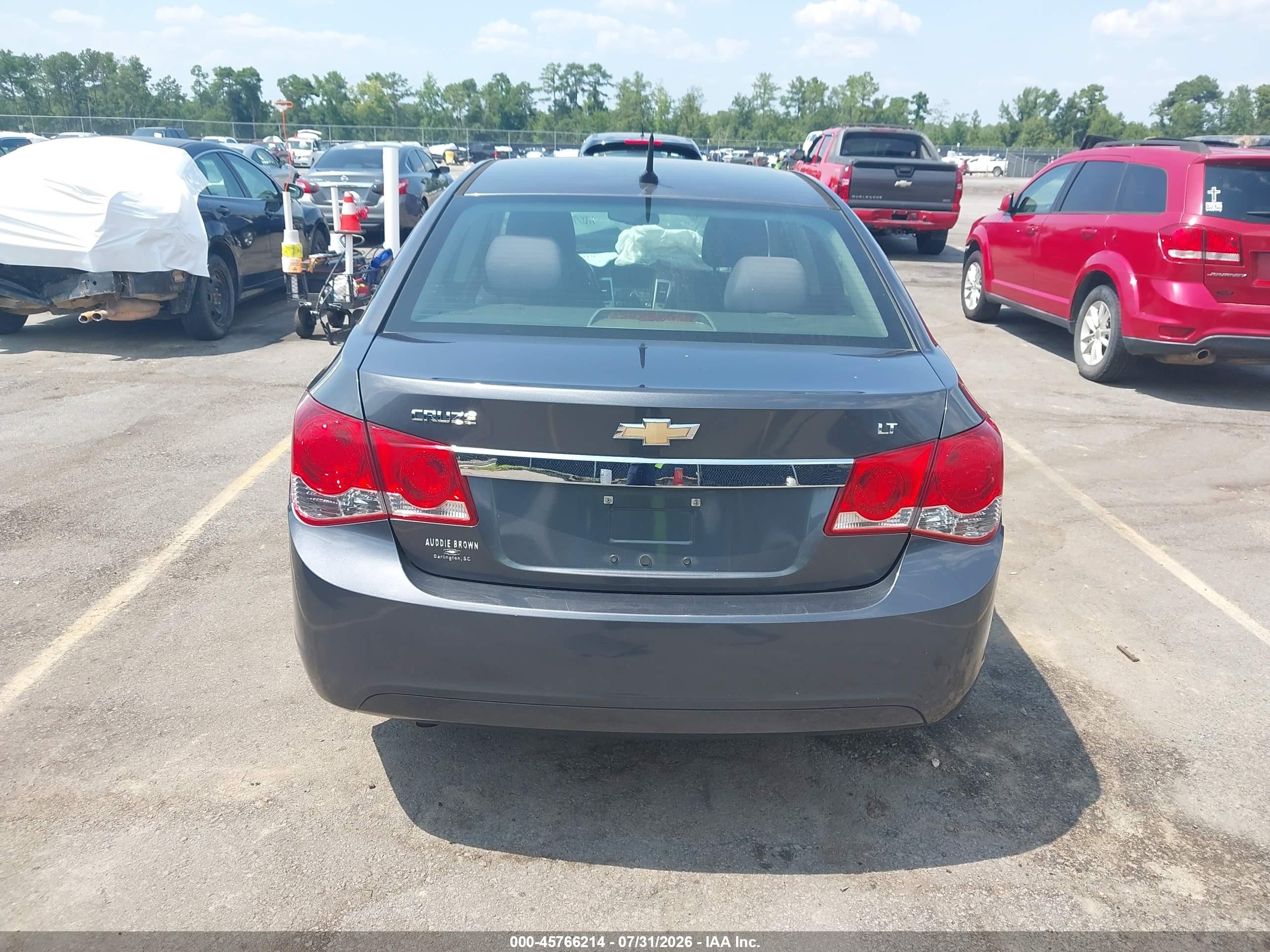 2013 Chevrolet Cruze 1lt Auto Gray vin: 1G1PC5SB9D7180280