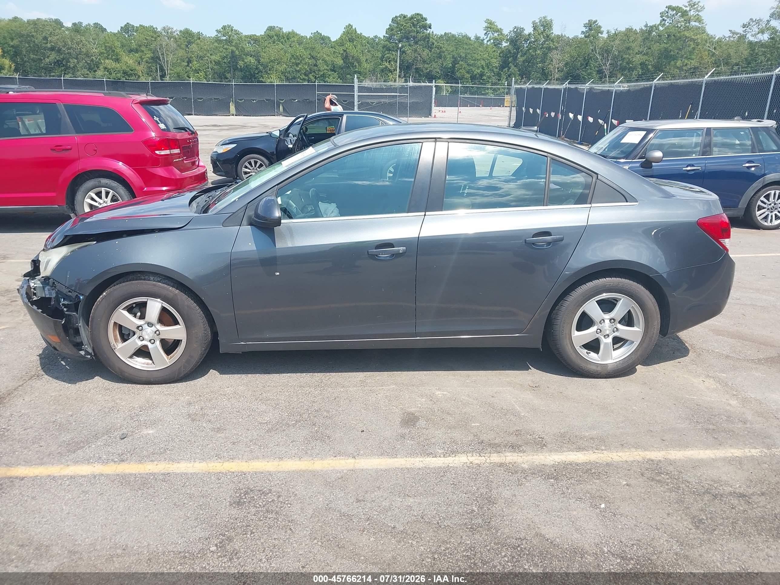 2013 Chevrolet Cruze 1lt Auto Gray vin: 1G1PC5SB9D7180280