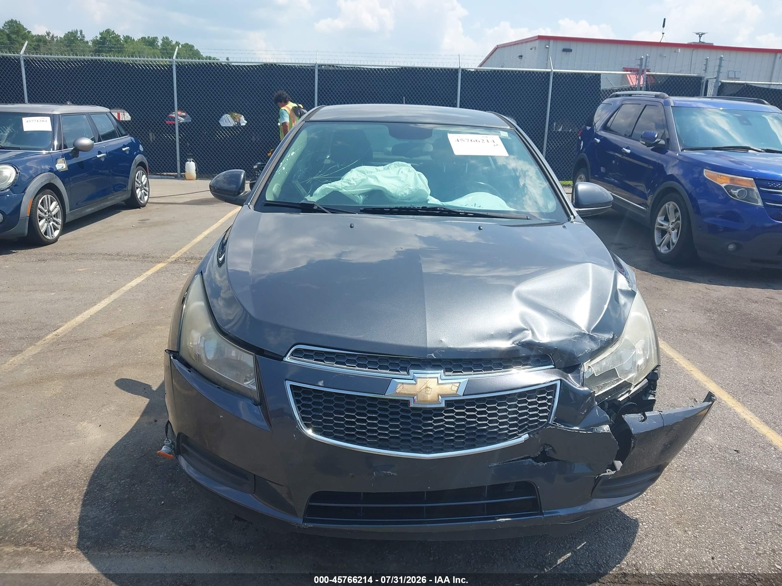 2013 Chevrolet Cruze 1lt Auto Gray vin: 1G1PC5SB9D7180280