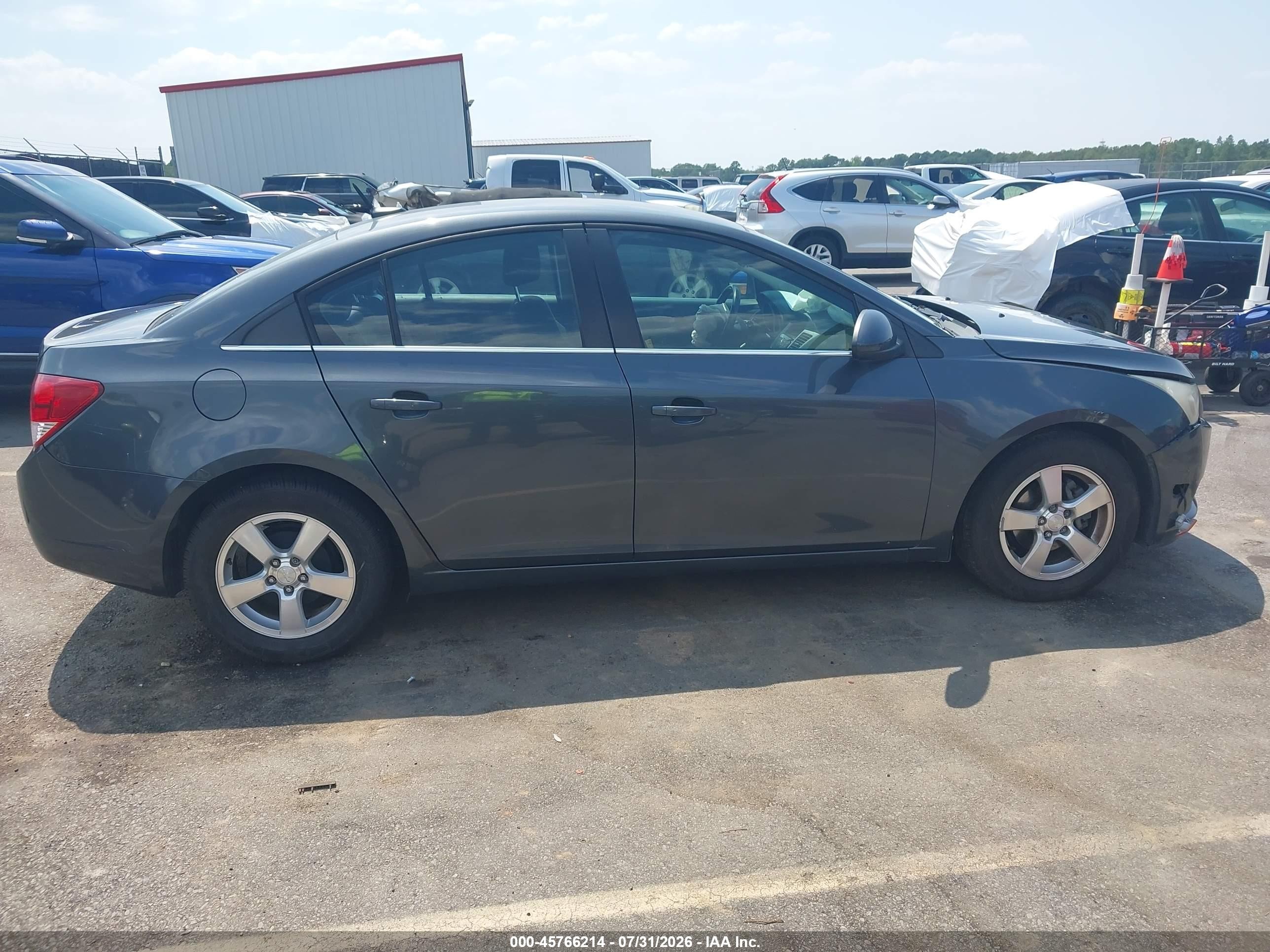 2013 Chevrolet Cruze 1lt Auto Gray vin: 1G1PC5SB9D7180280