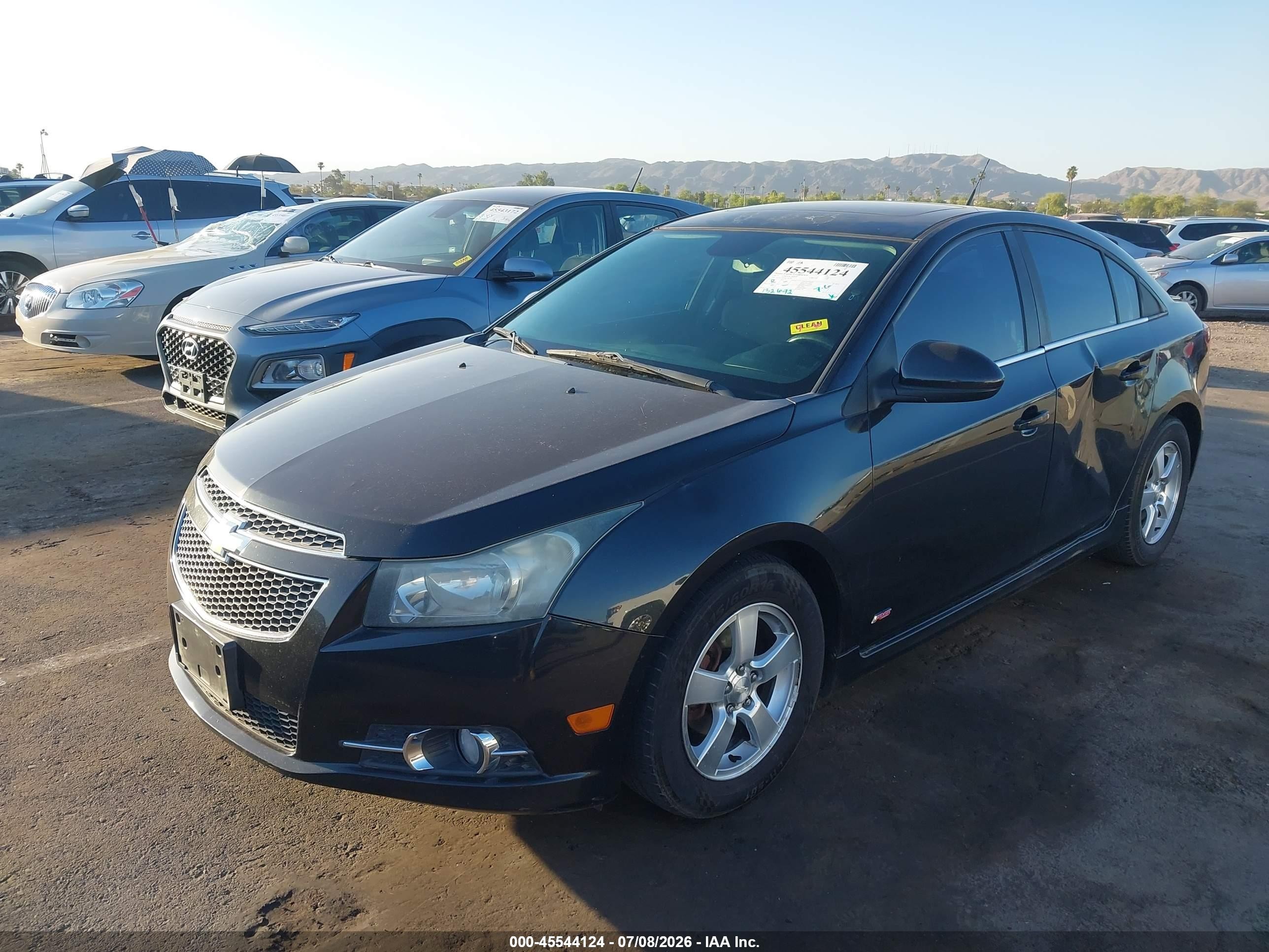 2013 Chevrolet Cruze 1lt Auto Black vin: 1G1PC5SB9D7187293