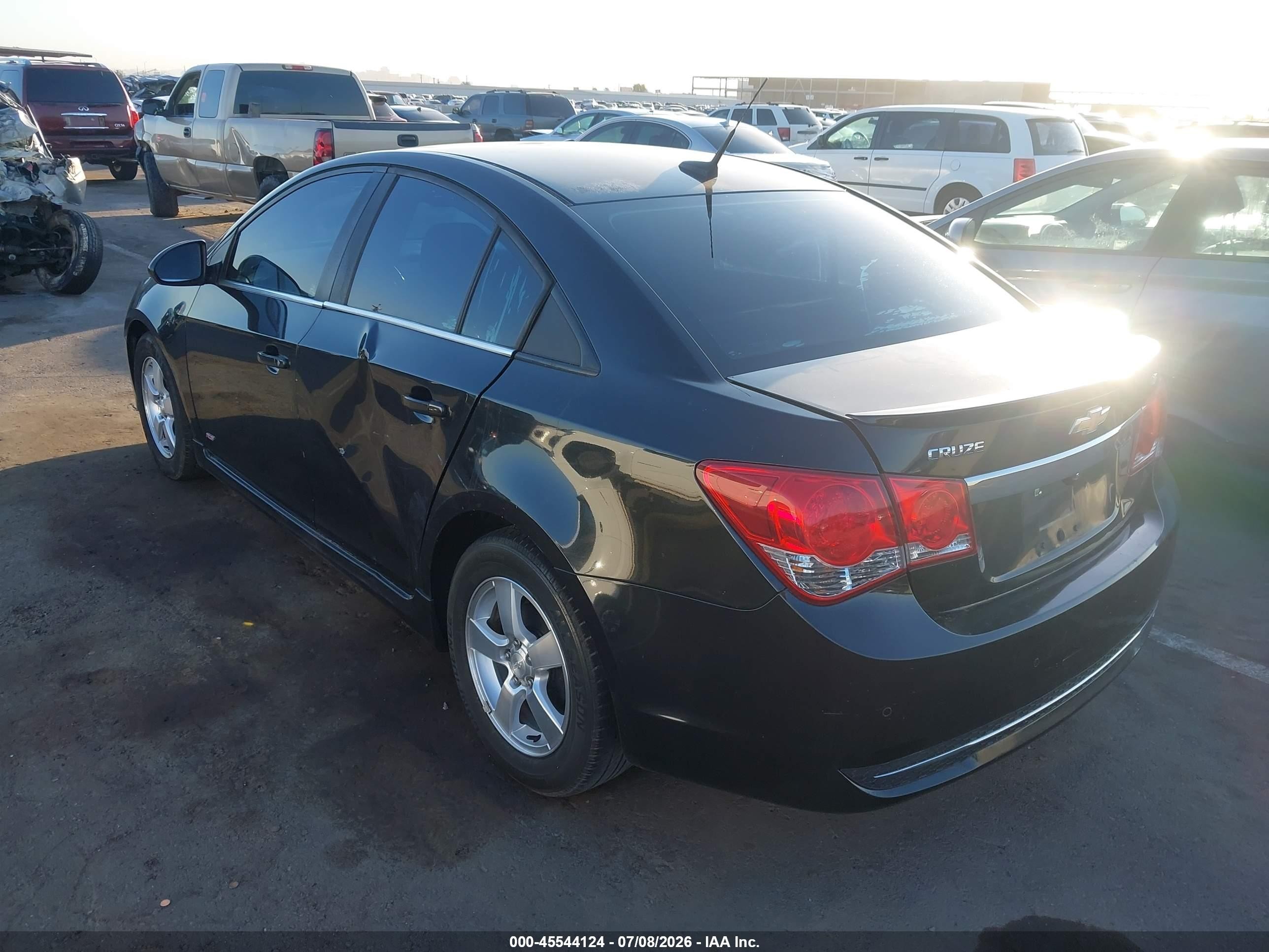 2013 Chevrolet Cruze 1lt Auto Black vin: 1G1PC5SB9D7187293
