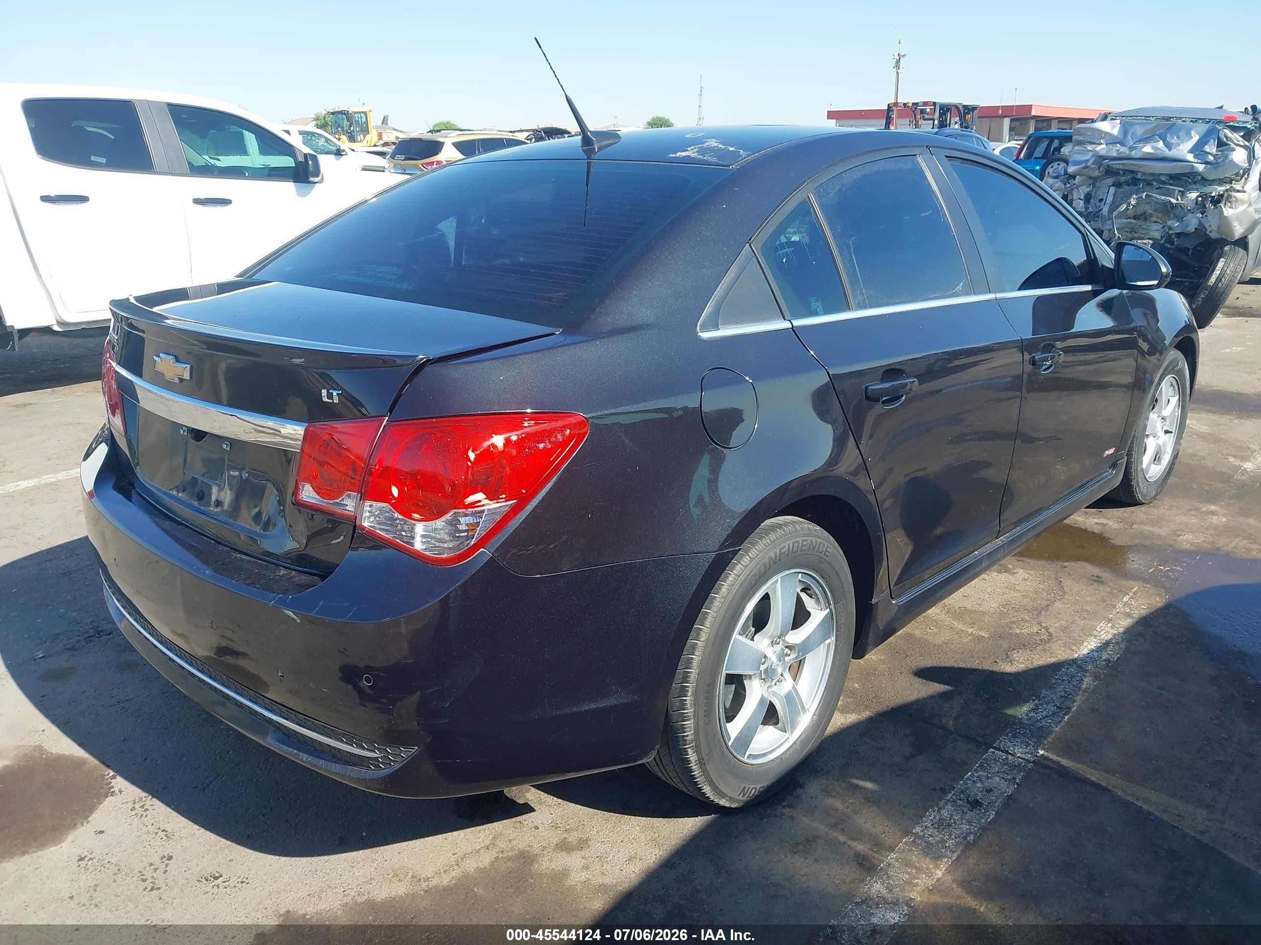 2013 Chevrolet Cruze 1lt Auto Black vin: 1G1PC5SB9D7187293