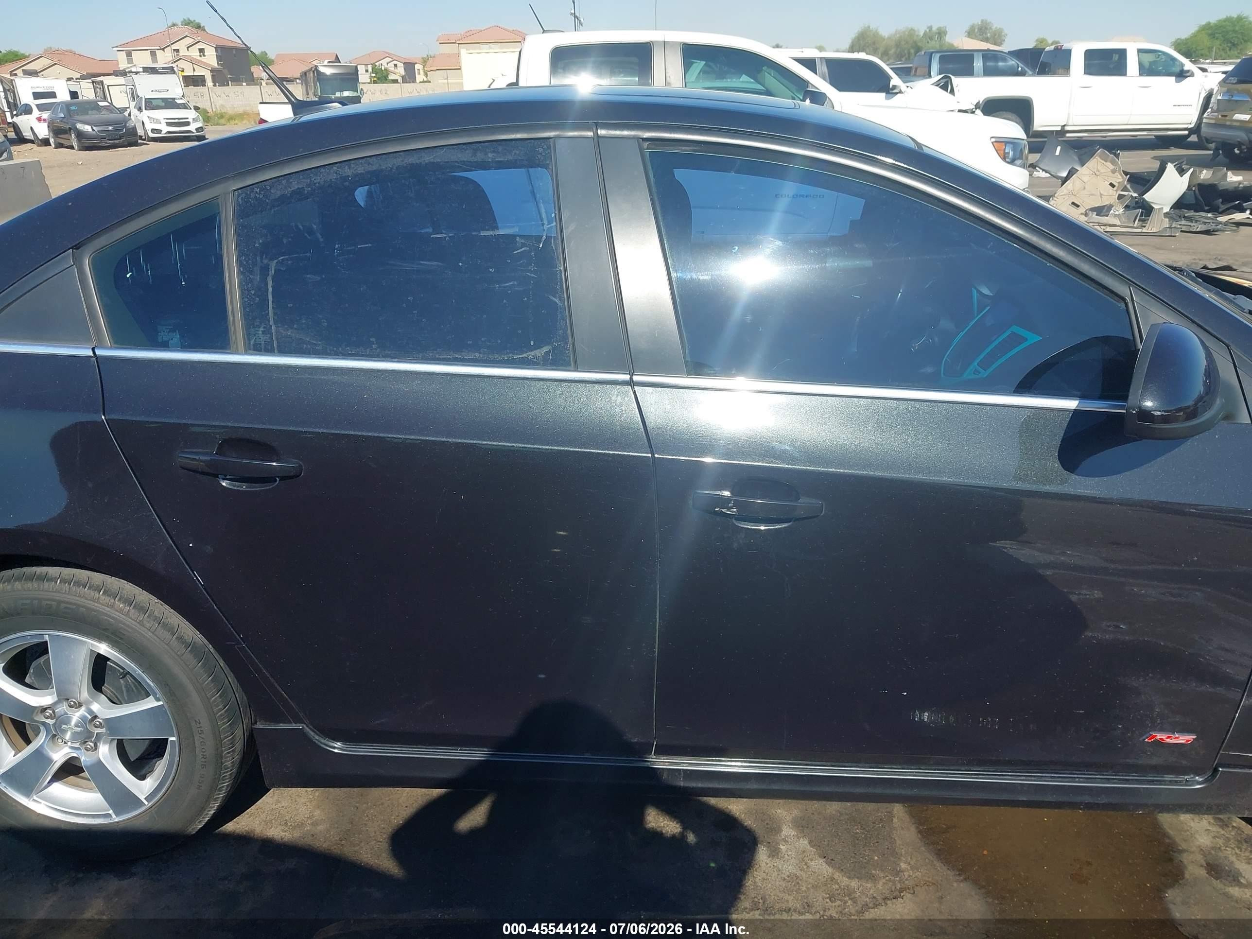 2013 Chevrolet Cruze 1lt Auto Black vin: 1G1PC5SB9D7187293