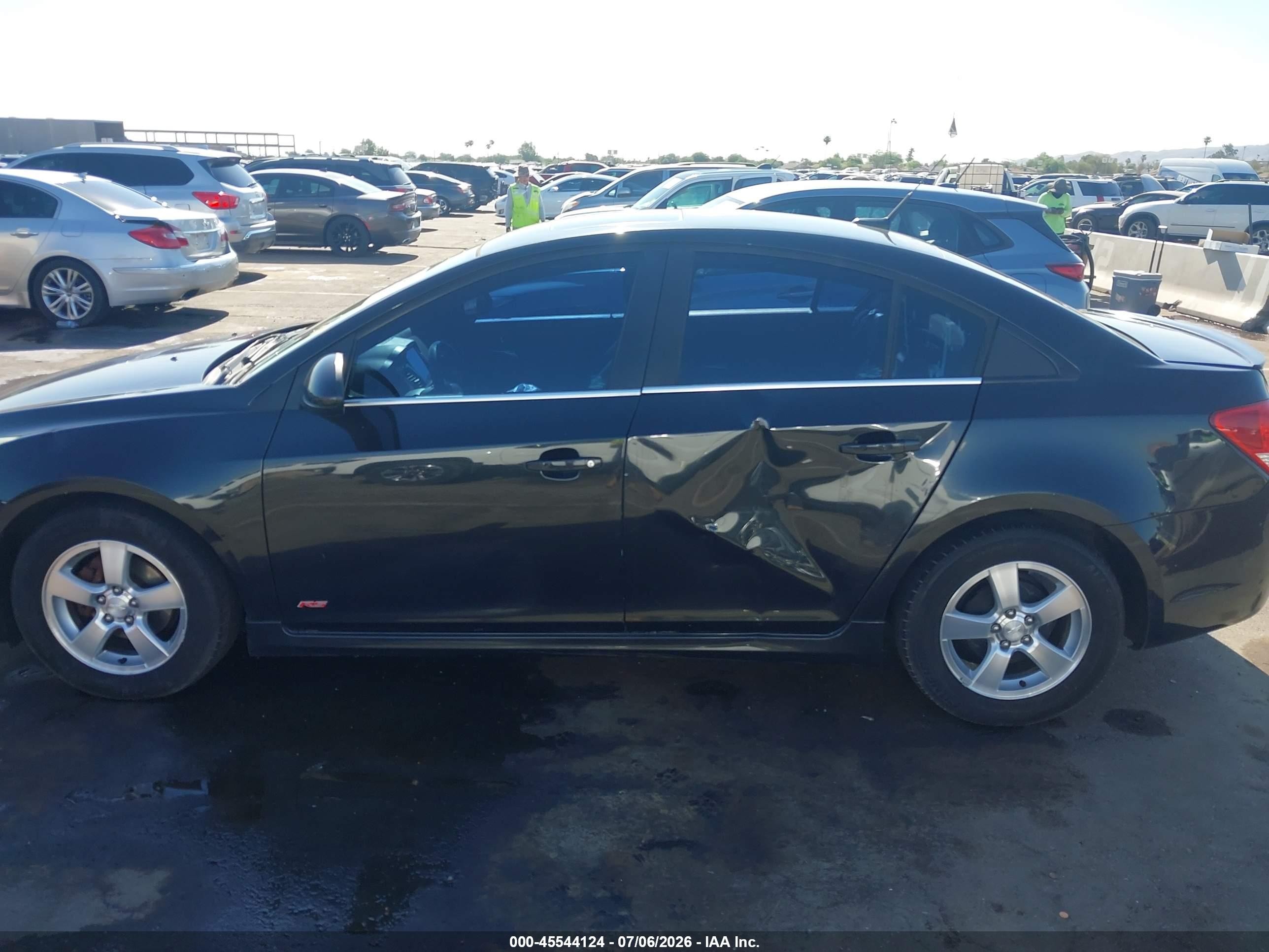 2013 Chevrolet Cruze 1lt Auto Black vin: 1G1PC5SB9D7187293
