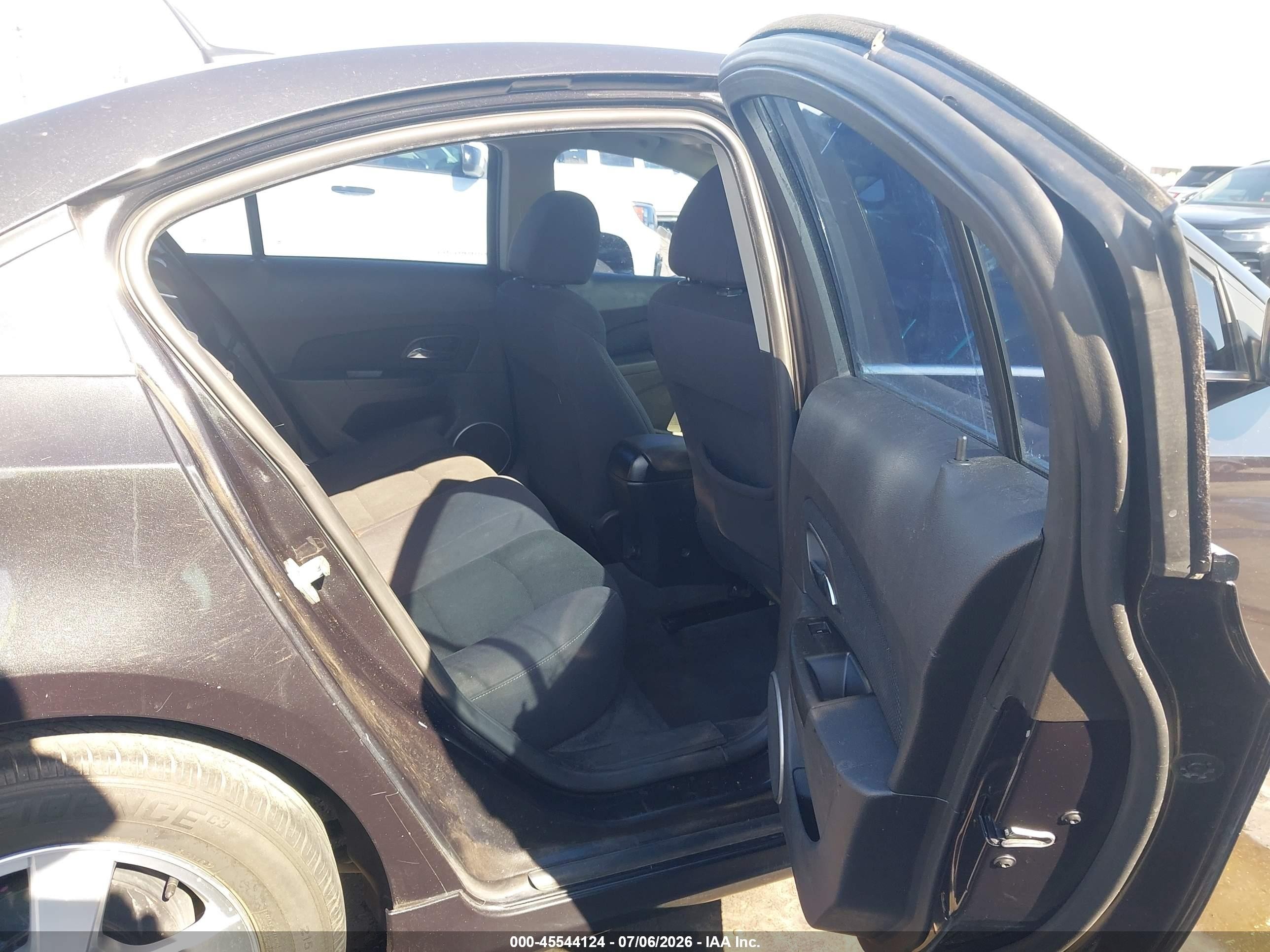 2013 Chevrolet Cruze 1lt Auto Black vin: 1G1PC5SB9D7187293