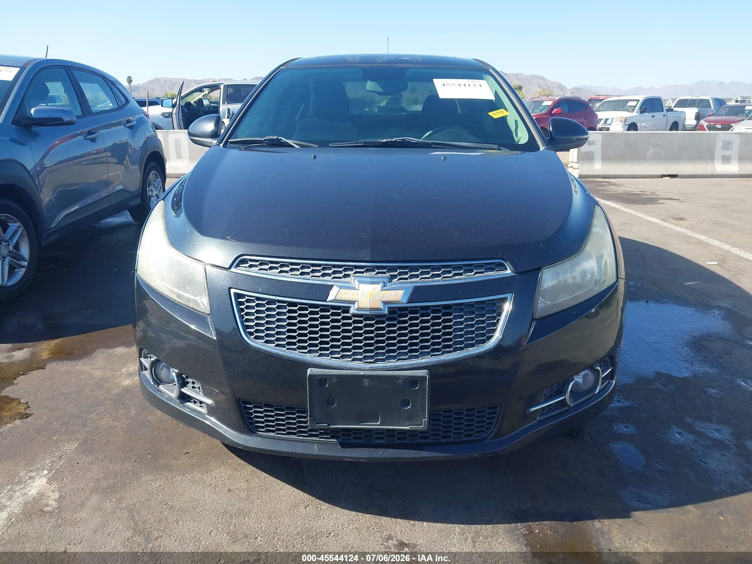 2013 Chevrolet Cruze 1lt Auto Black vin: 1G1PC5SB9D7187293