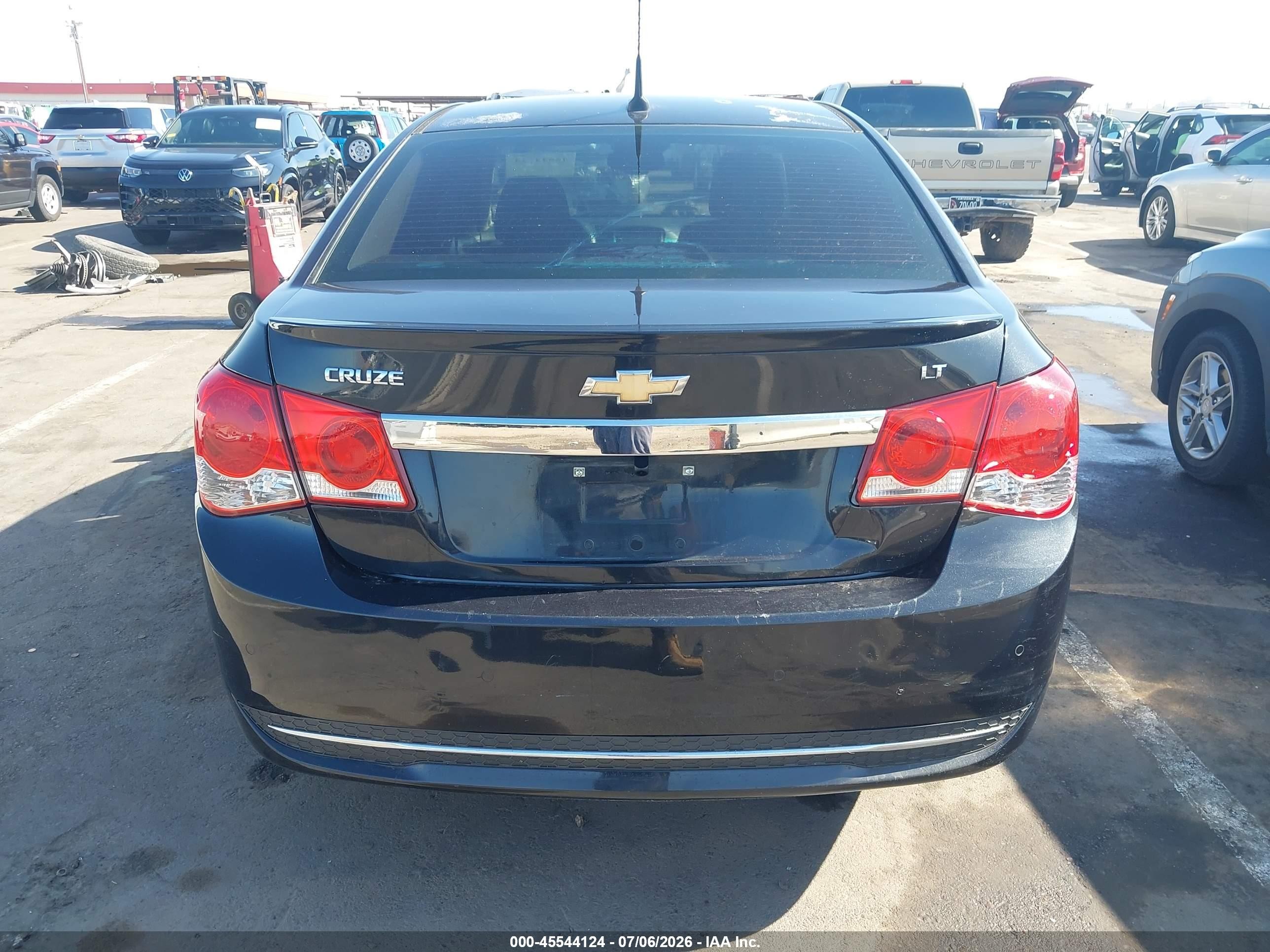 2013 Chevrolet Cruze 1lt Auto Black vin: 1G1PC5SB9D7187293