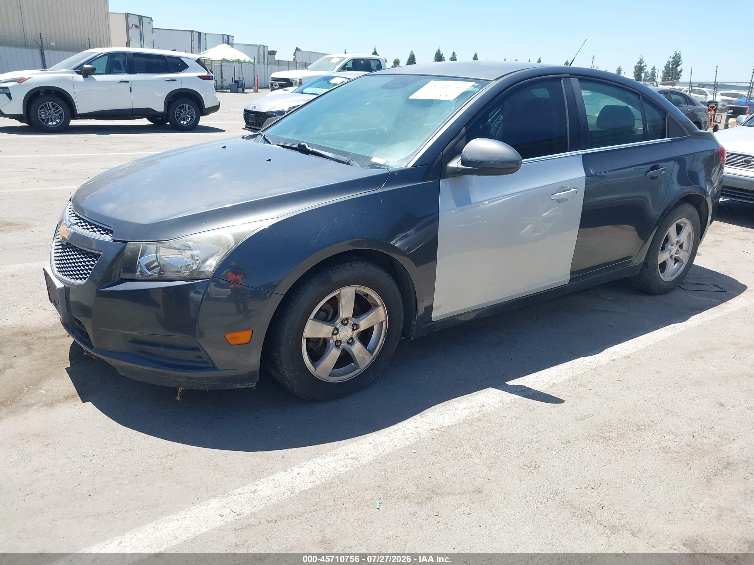 2013 Chevrolet Cruze 1lt Auto Gray vin: 1G1PC5SB9D7205923