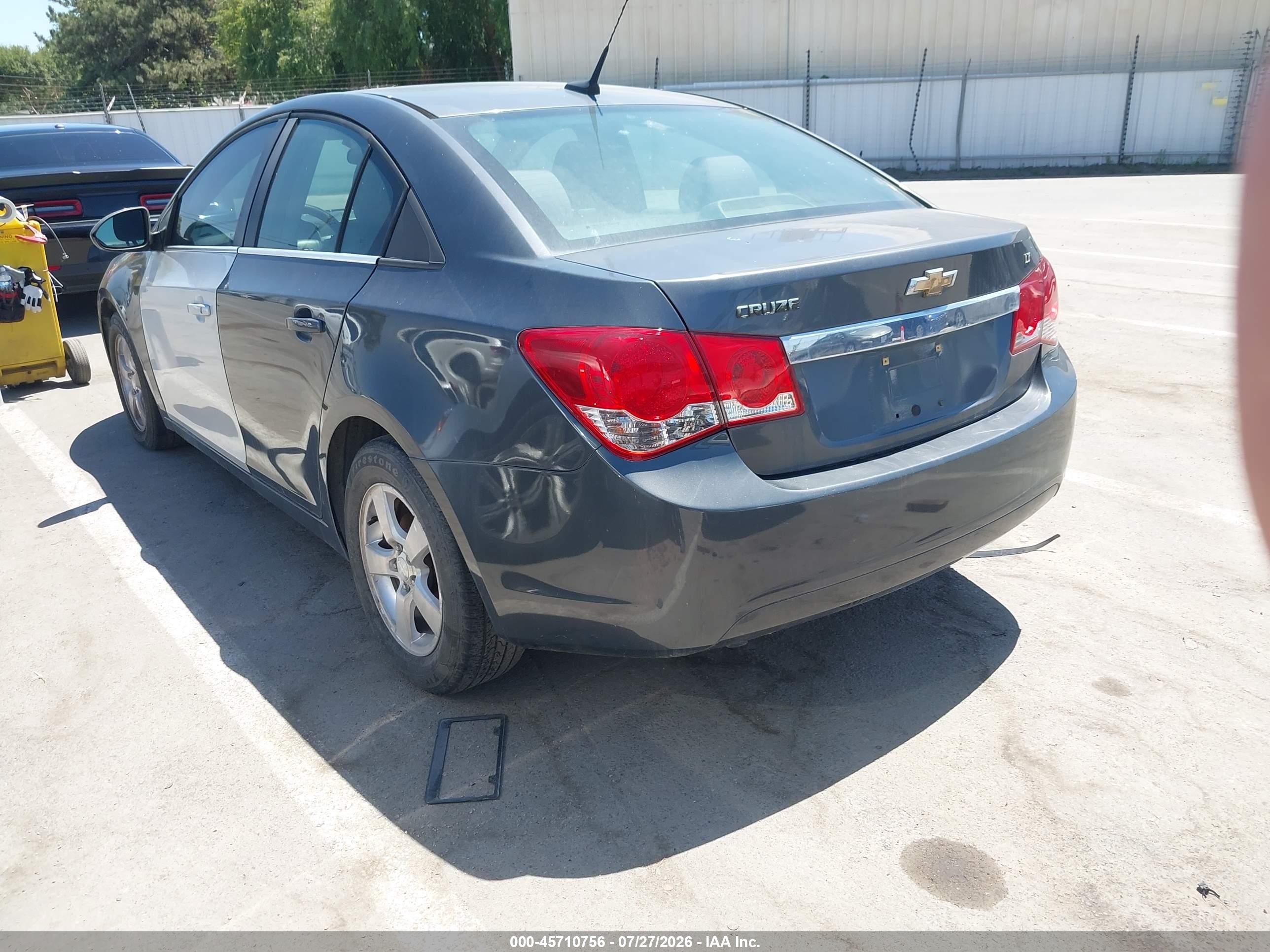 2013 Chevrolet Cruze 1lt Auto Gray vin: 1G1PC5SB9D7205923