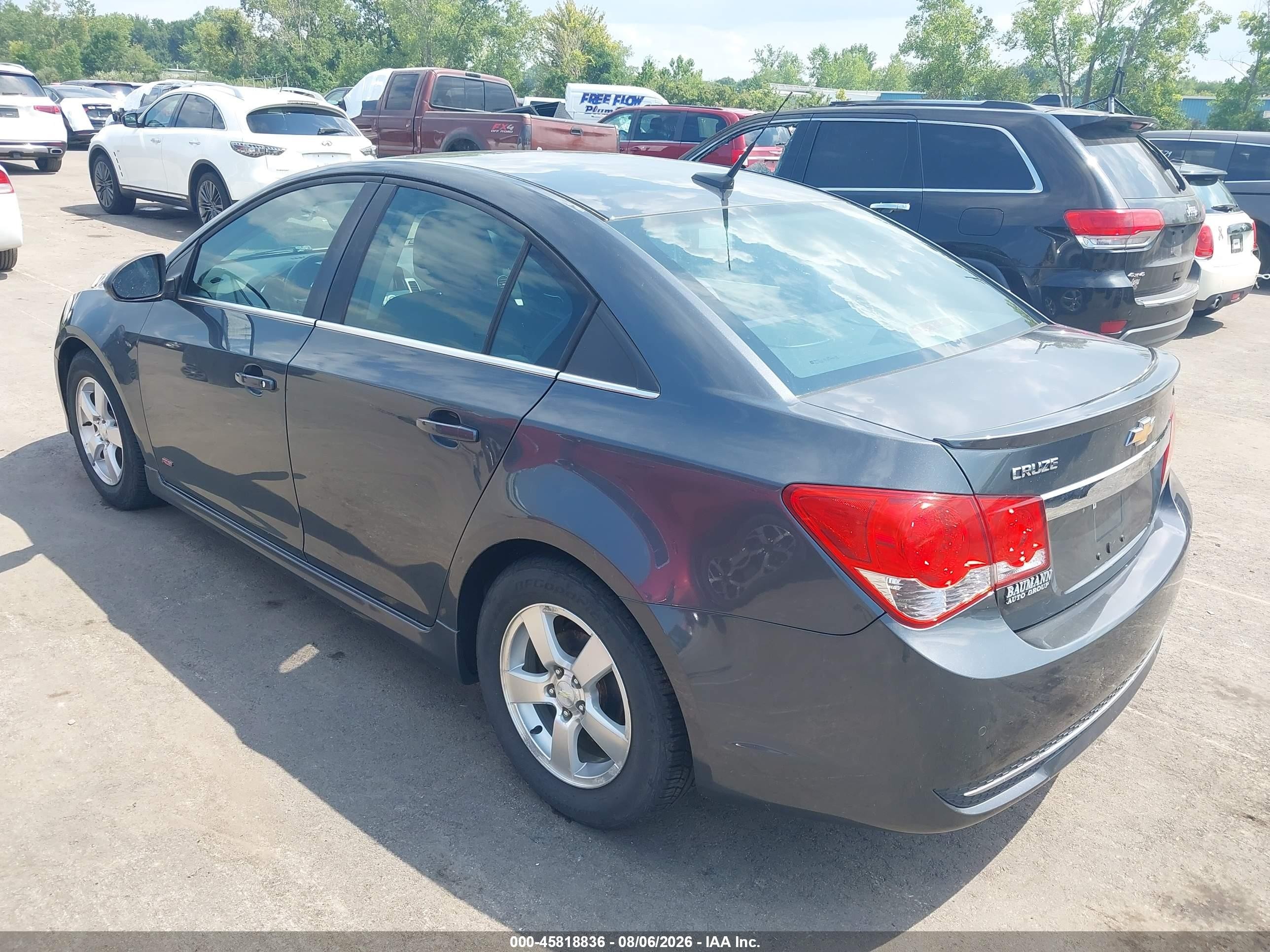 2013 Chevrolet Cruze 1lt Auto Gray vin: 1G1PC5SB9D7215982