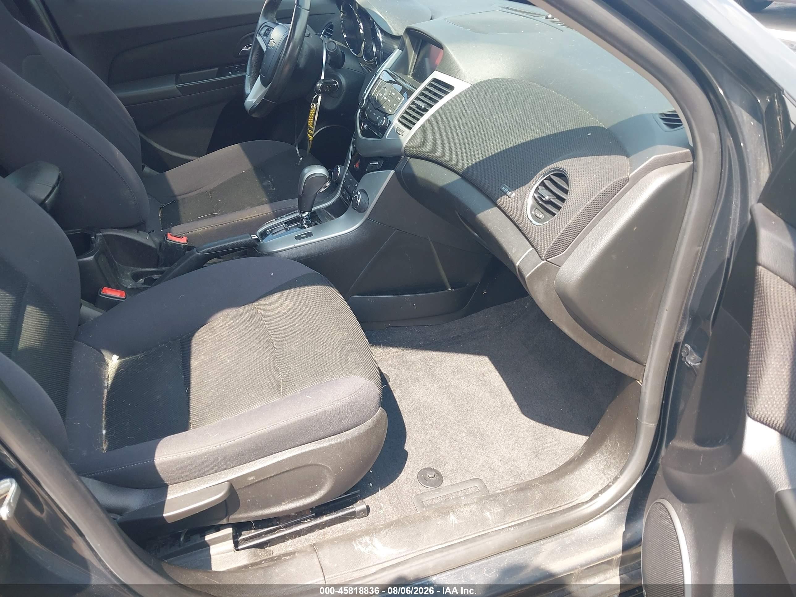 2013 Chevrolet Cruze 1lt Auto Gray vin: 1G1PC5SB9D7215982