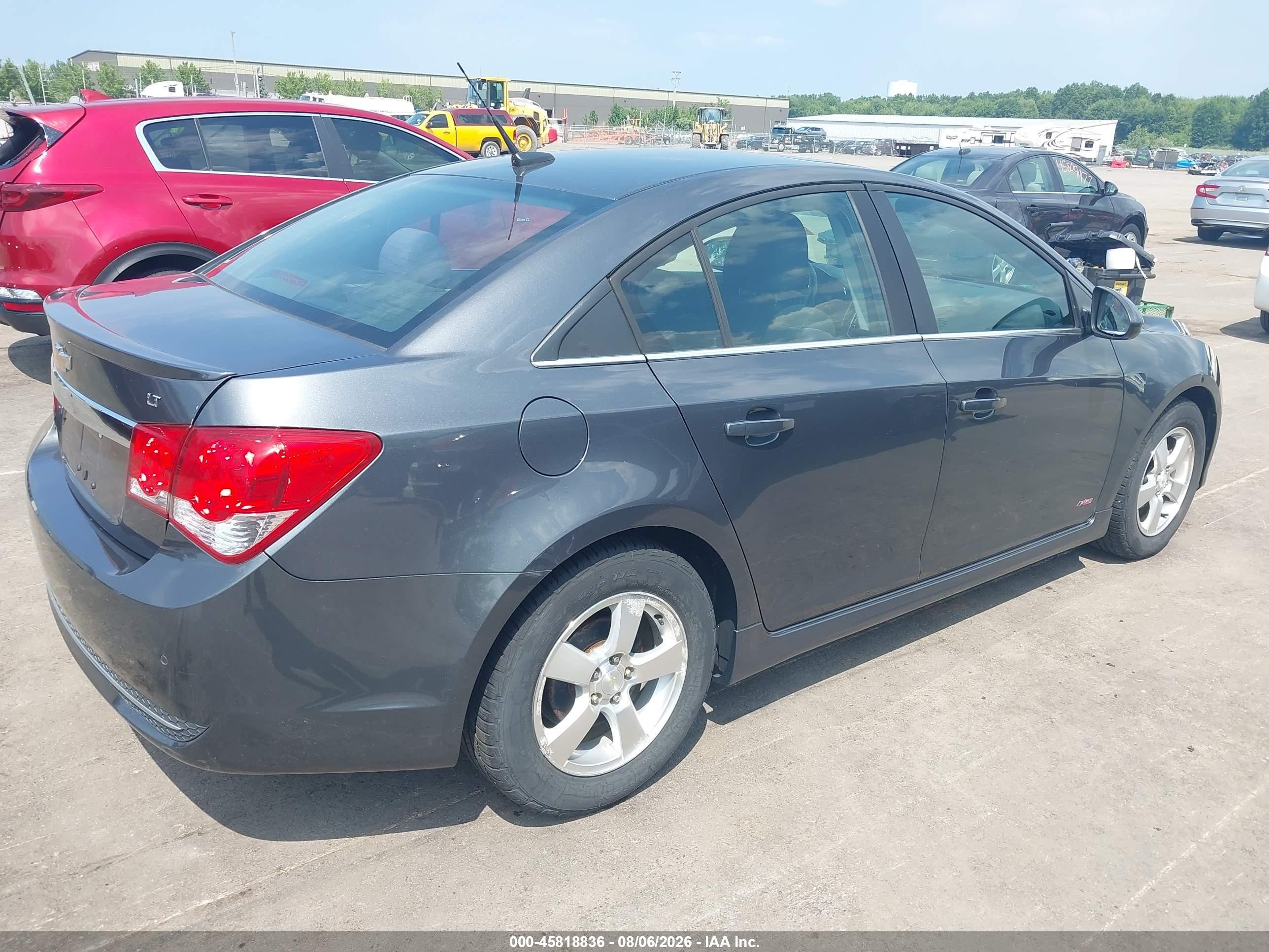 2013 Chevrolet Cruze 1lt Auto Gray vin: 1G1PC5SB9D7215982